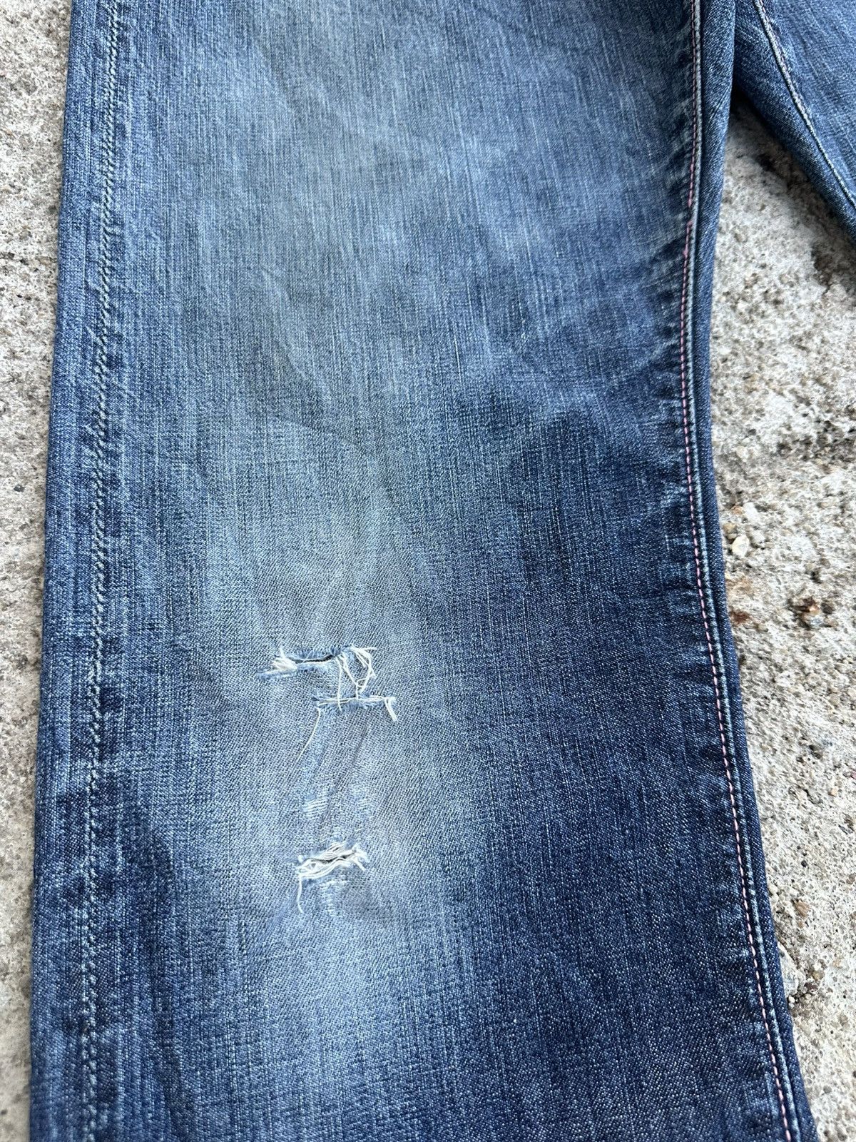 Momotaro Jeans Momotaro Selvedge Distressed Jeans Denim W29 Size US 29 - 5 Thumbnail