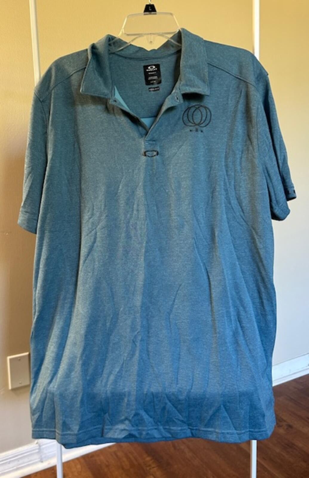 Oakley Oakley Men's Blue Polo Shirt with Logo Embroidery Size US XL / EU 56 / 4 - 1 Thumbnail