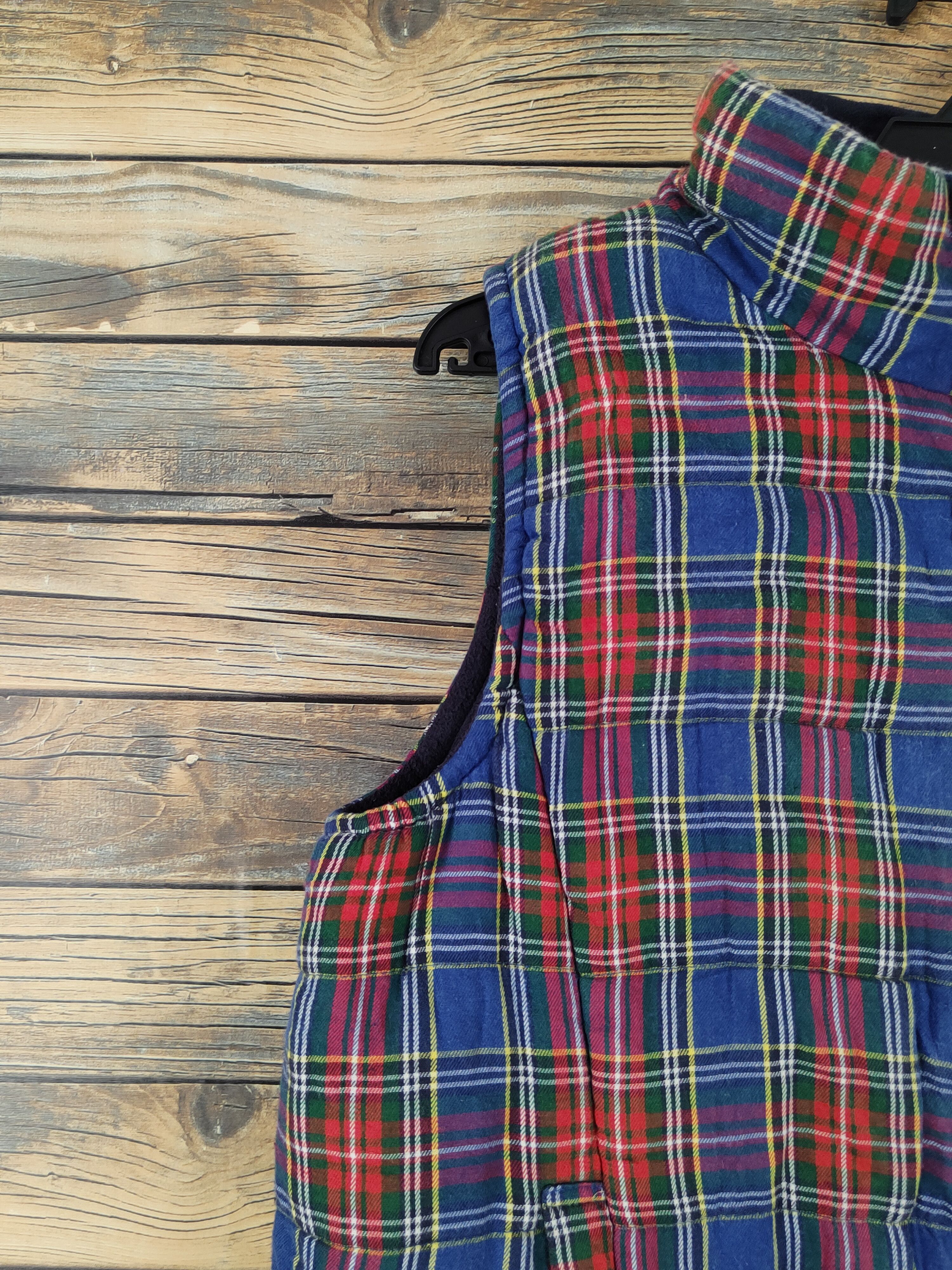 Junko Shimada Junko Shimada Blue Red checkered Vests #W1121 Size US M / EU 48-50 / 2 - 4 Thumbnail