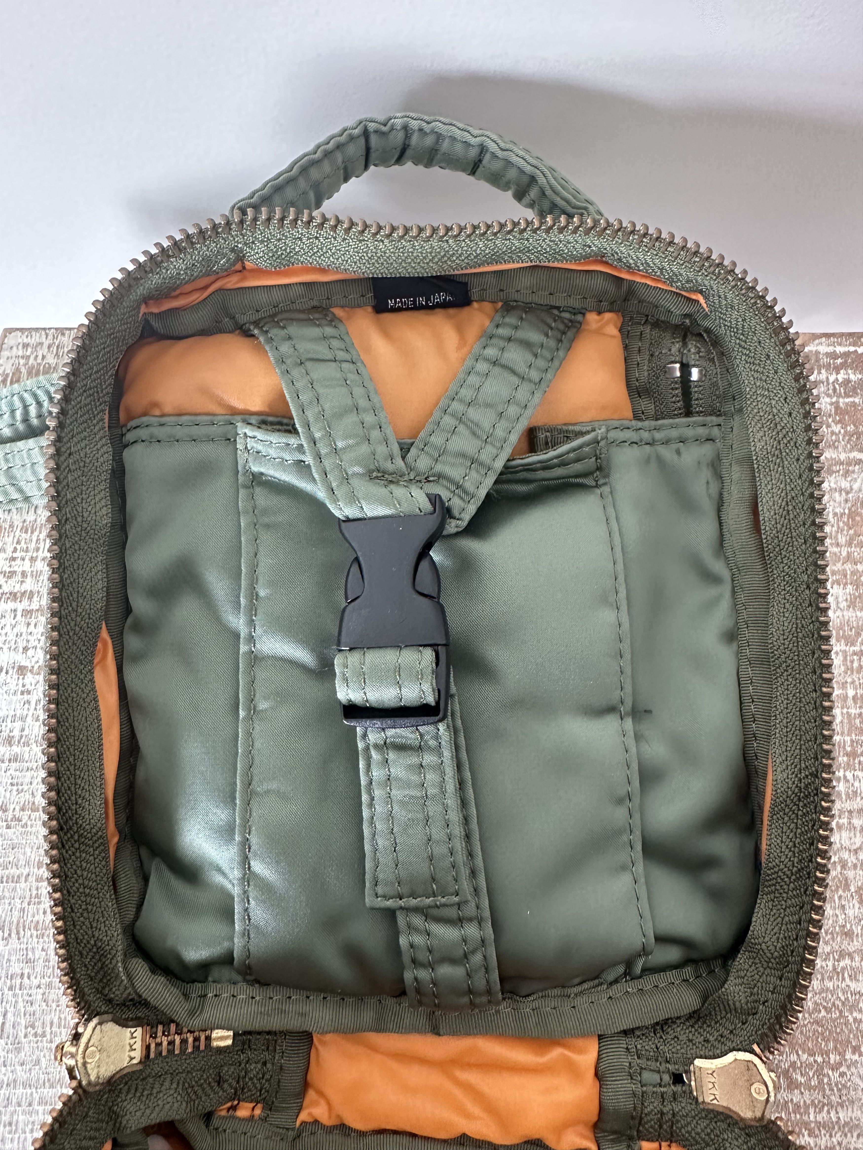 Porter PORTER TANKER VERTICAL MESSENGER BAG SAGE GREEN OS Size ONE SIZE - 9 Thumbnail