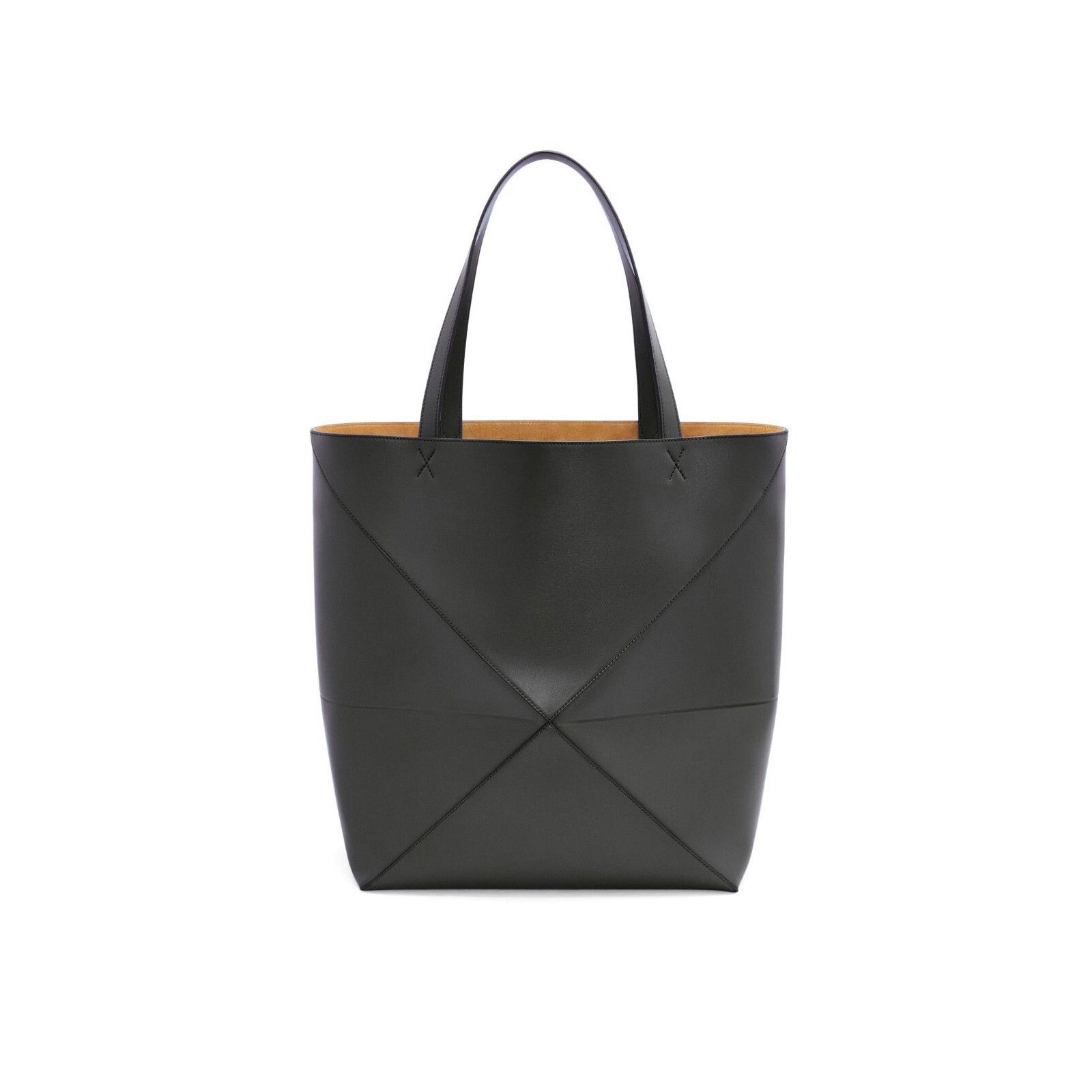 Loewe LOEWE Puzzle Fold XL $2750 Black Shiny Leather Tote Bag New Size ONE SIZE - 4 Thumbnail