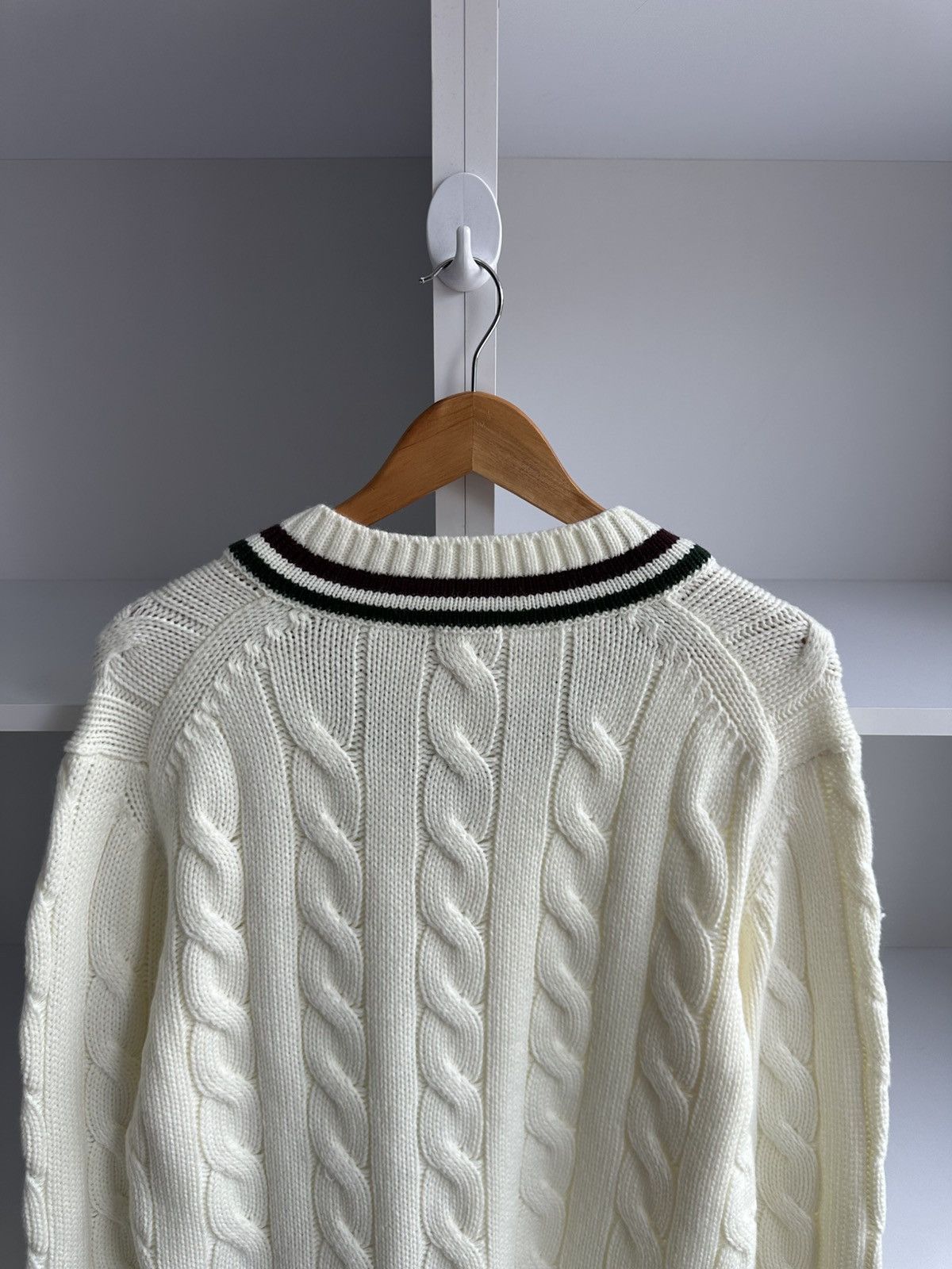 GU × Vintage Vintage GU Japanese Heavy Knitted Beige Sweater Size US S / EU 44-46 / 1 - 10 Thumbnail