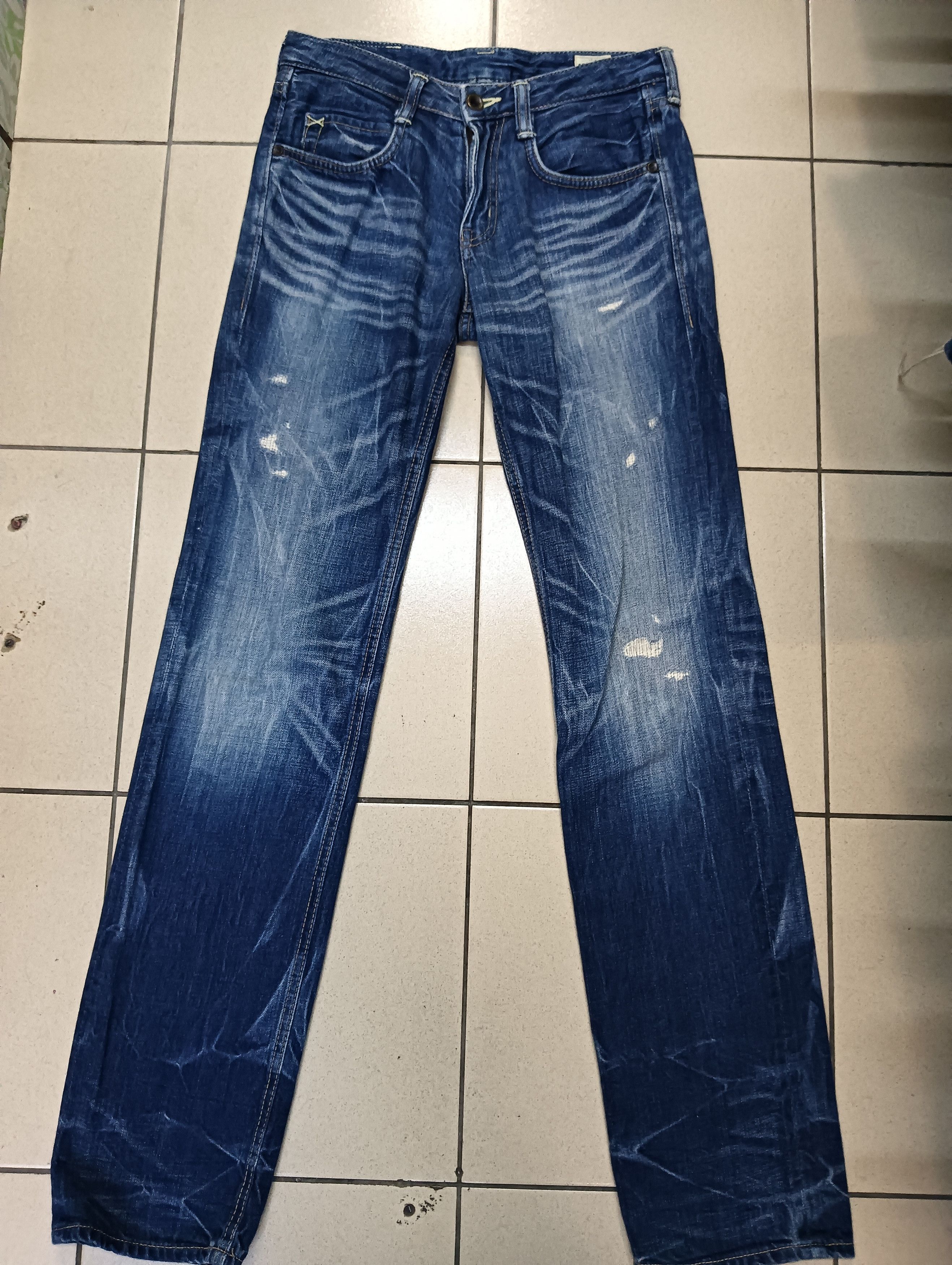 Japanese Brand Brappers Distress Denim Size US 28 / EU 44 - 1 Thumbnail