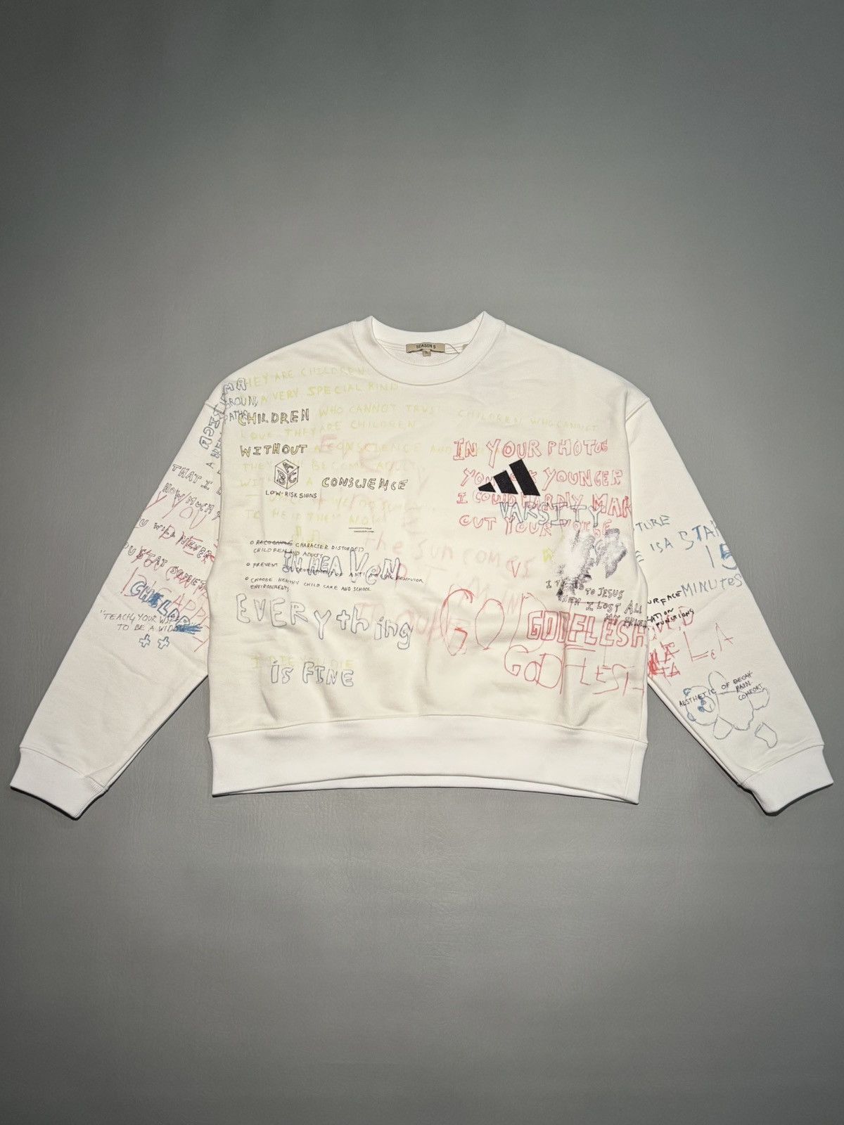 Yeezy Scribble Sweatshirt | Grailed