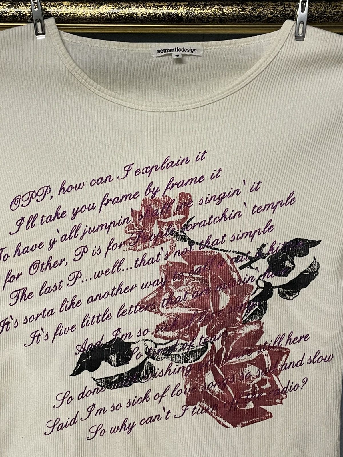 Hysteric Glamour Vintage 1990s Japan Semantic Design Poem Punk Rock Thermal Size US S / EU 44-46 / 1 - 3 Thumbnail