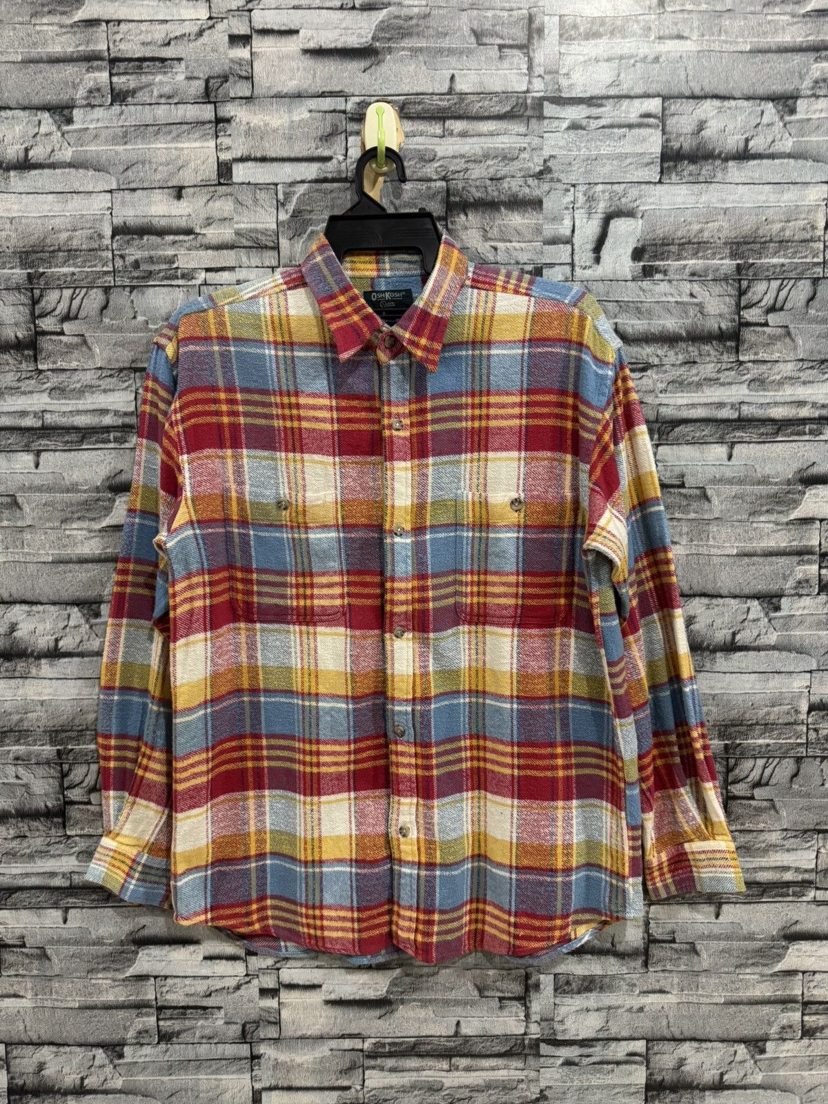 Oshkosh Vintage Oshkosh Flannel double pocket Size US L / EU 52-54 / 3 - 1 Thumbnail