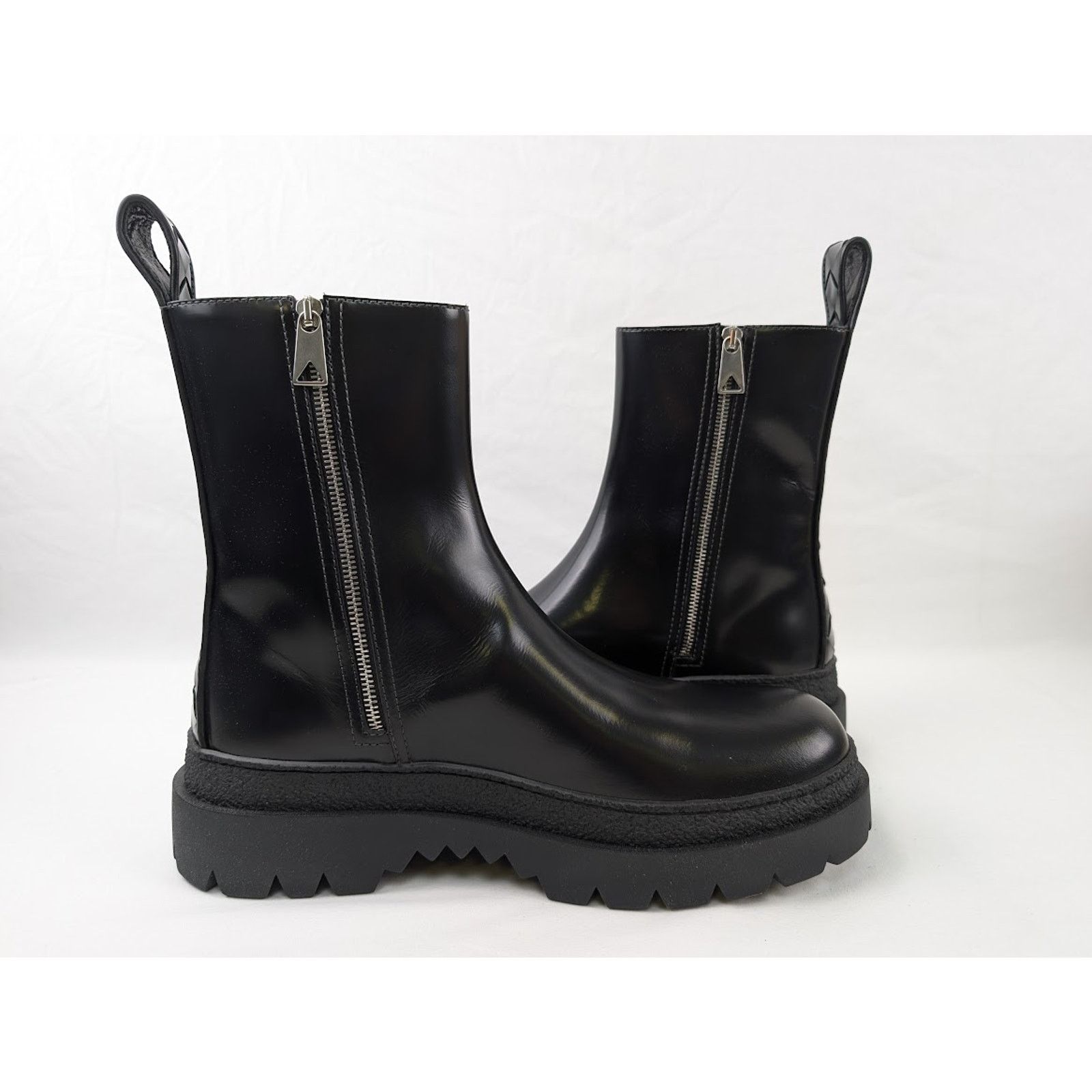 Bottega Veneta o1rshd1 Texas Calf Highway Ankle Boot in Black Size US 11 / EU 44 - 10 Thumbnail