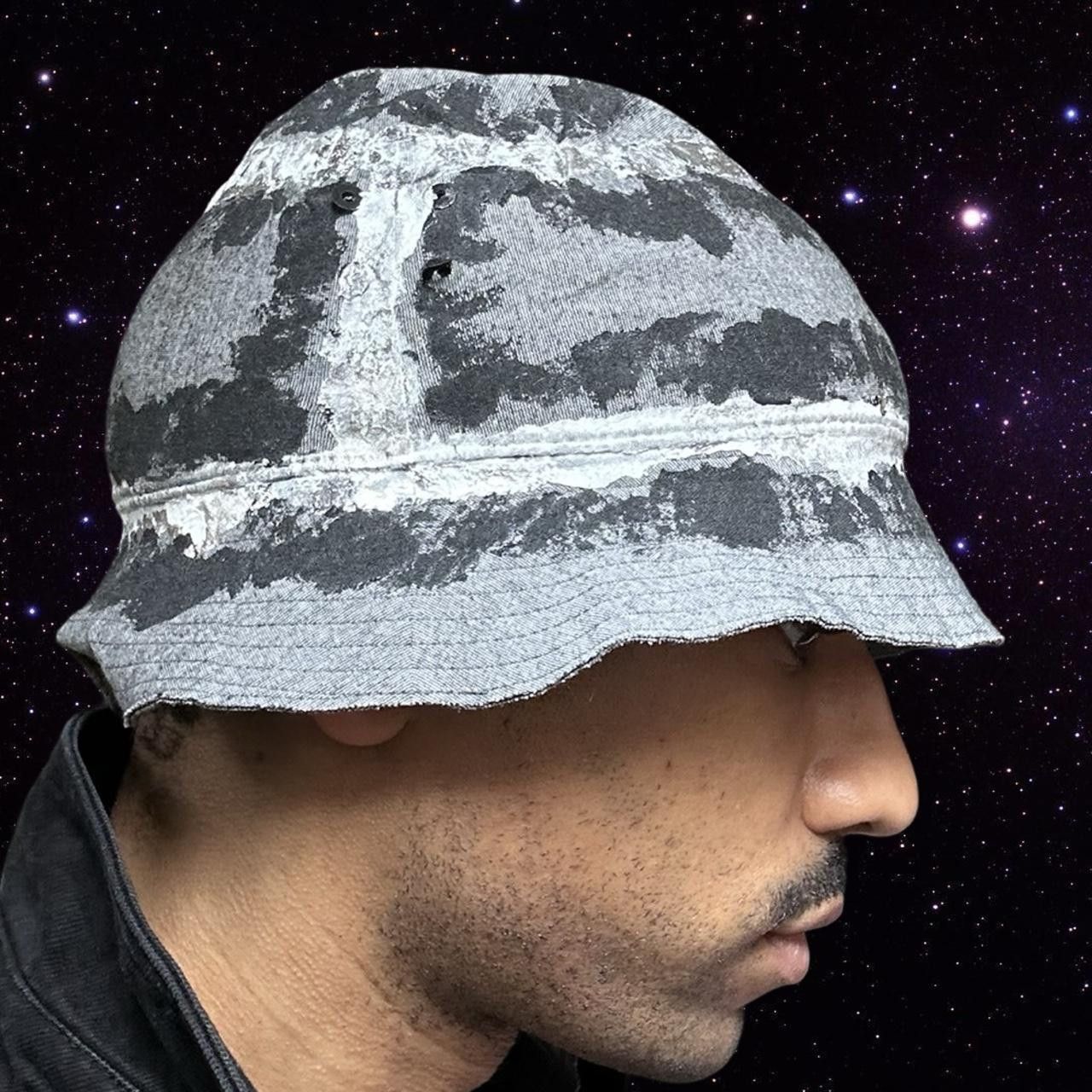 Jordan Brand ASTROBOI* x Jordan Gray Painted Bucket Hat Size ONE SIZE - 6 Thumbnail