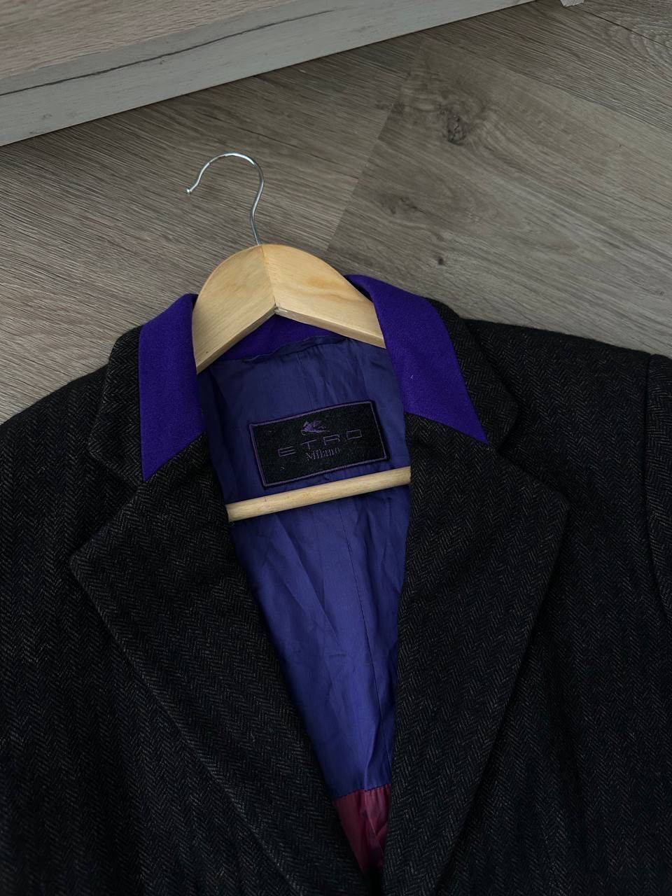 Etro × Vintage Vintage Etro Women’s Wool 2 Buttons Blazer Size M / US 6-8 / IT 42-44 - 4 Thumbnail