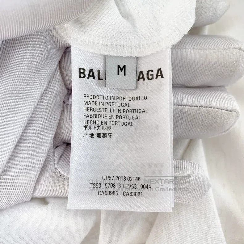 Balenciaga Balenciaga Letter Logo White T-Shirt Size US M / EU 48-50 / 2 - 8 Thumbnail