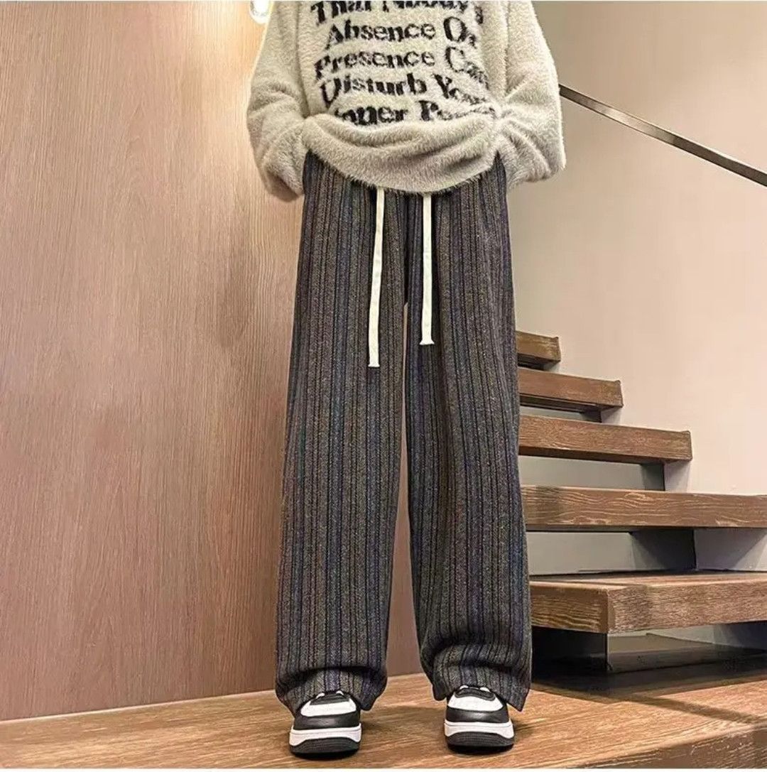 Japanese Brand × Vintage American Vintage Maillard Inspired Striped Casual Pants Size US 30 / EU 46 - 1 Thumbnail
