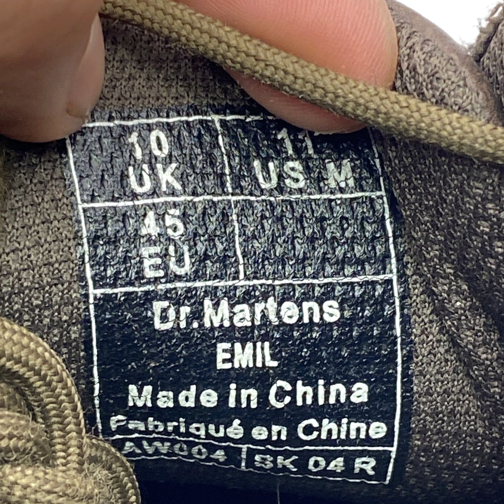 Dr. Martens DR. MARTENS EMIL Brown Leather Work Hiking Boots - SZ 11 EUC Lace Up 3-Eye UK Mens Combat Hiking Work Boots Brown Leather EMIL Dr. Martens Mens Boots Size US 11 / EU 44 - 6 Thumbnail
