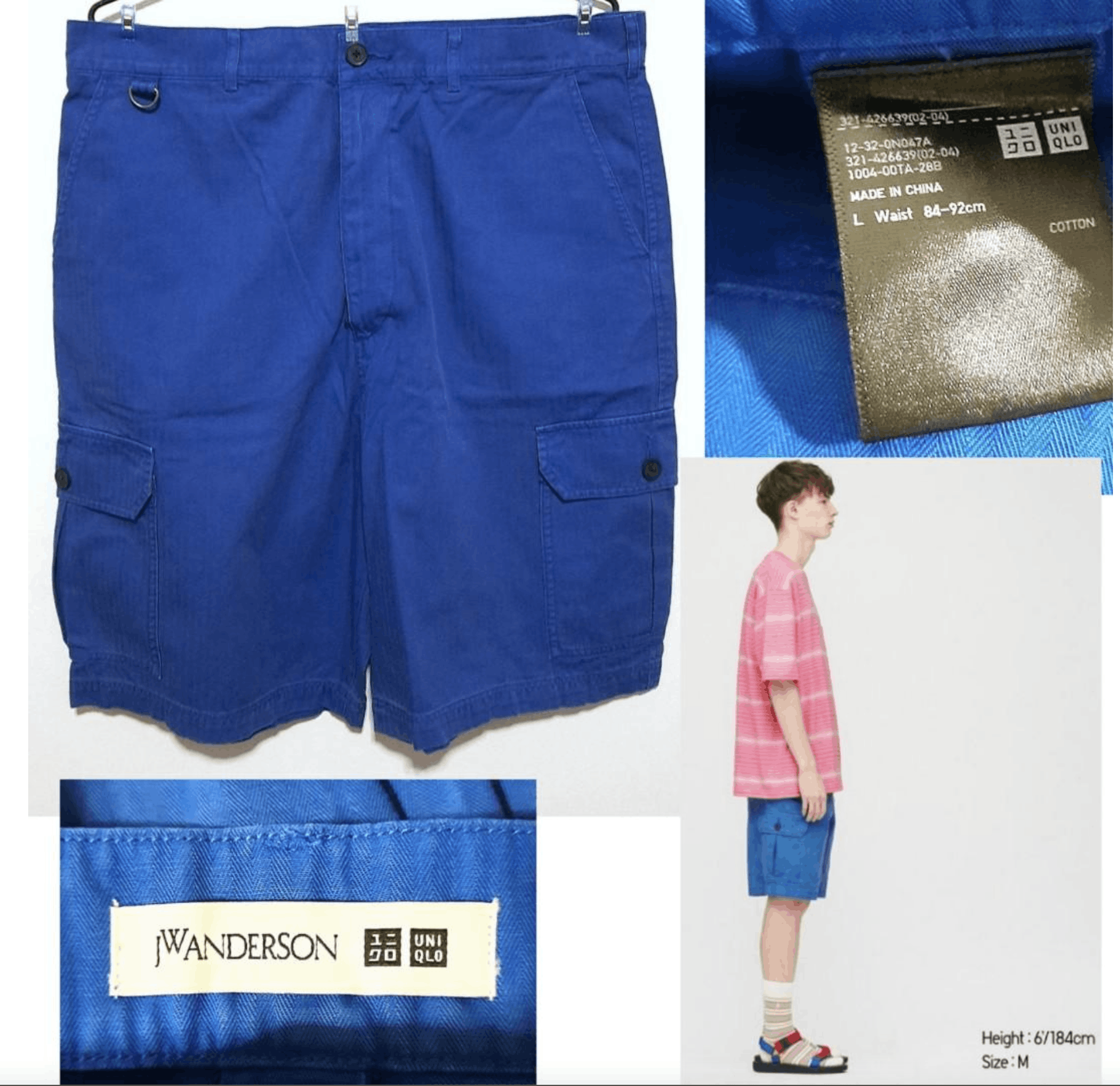 JW Anderson × Uniqlo S/S 2020 Cargo Shorts Size US 32 / EU 48 - 7 Thumbnail