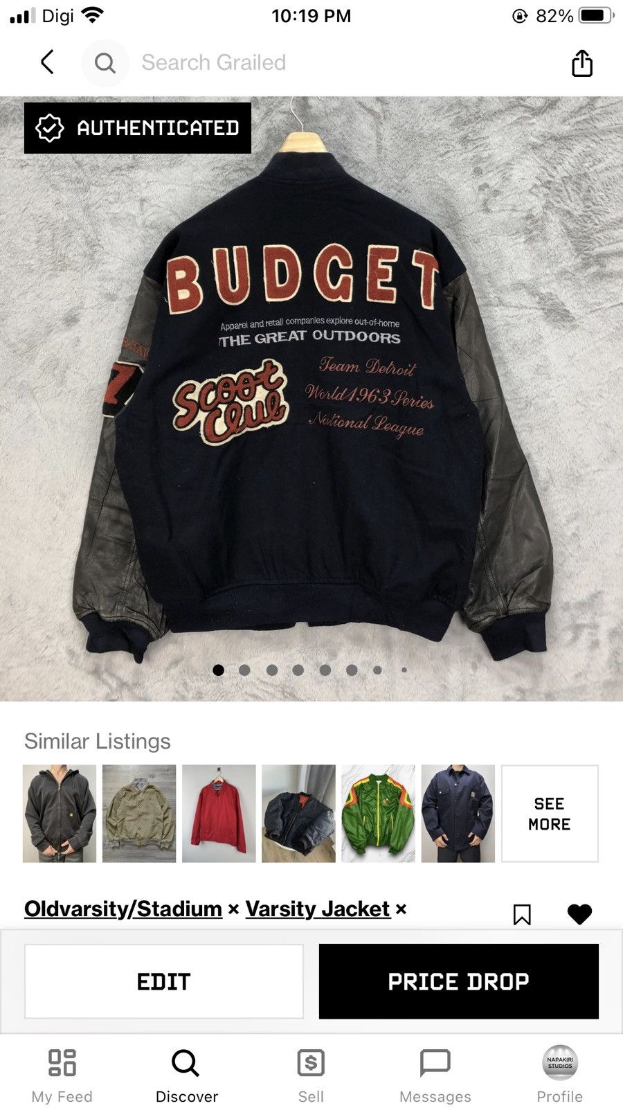Vintage TeamDetroid World 1963 ALLIGATORHAIT NEYRIES Jacket #4920-36 Size US XL / EU 56 / 4 - 16 Thumbnail