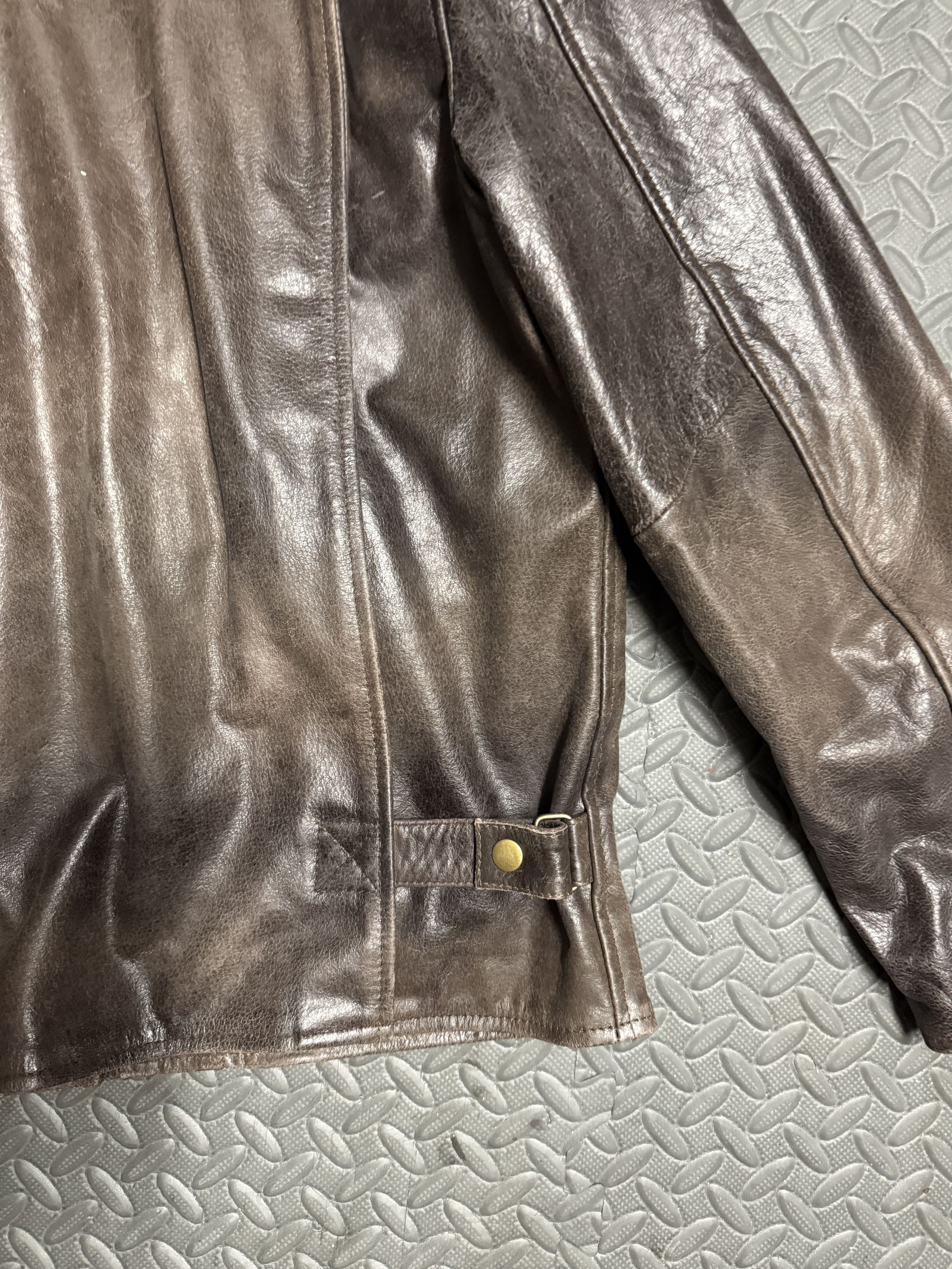 Other Vintage Italian Leather Jacket Dark Brown Size S / US 4 / IT 40 - 6 Thumbnail