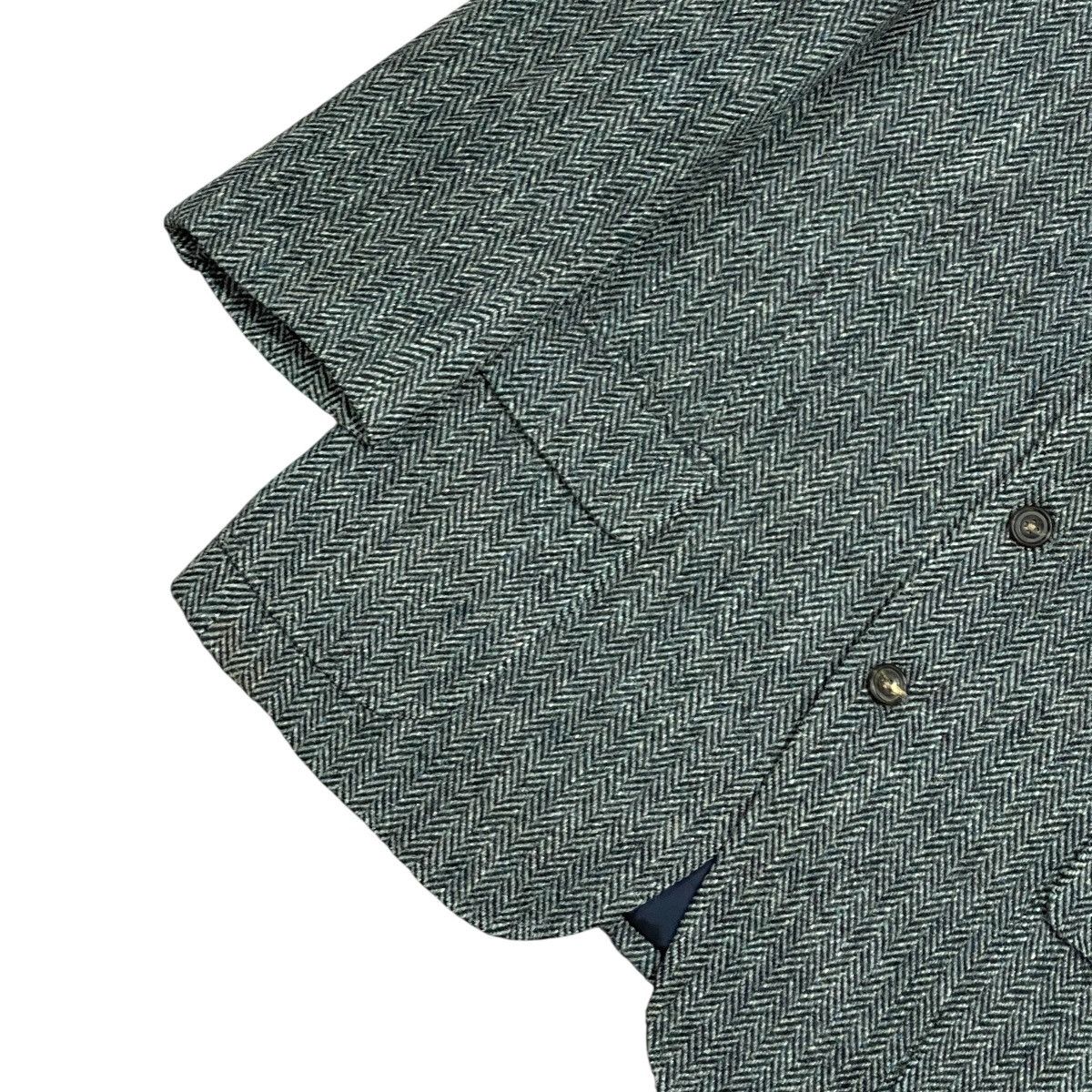 Harris Tweed Vintage Harris Tweed Vightex Custom Herringbone Wool Blazer Size 42R - 4 Thumbnail
