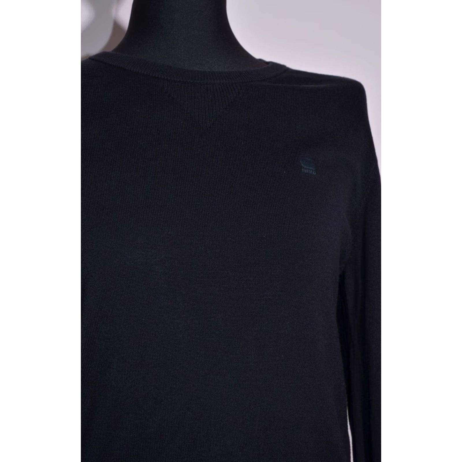 G-Star G-Star RAW Mens Black Crew Neck Jumper Sweater Cotton Size M Size US M / EU 48-50 / 2 - 2 Thumbnail