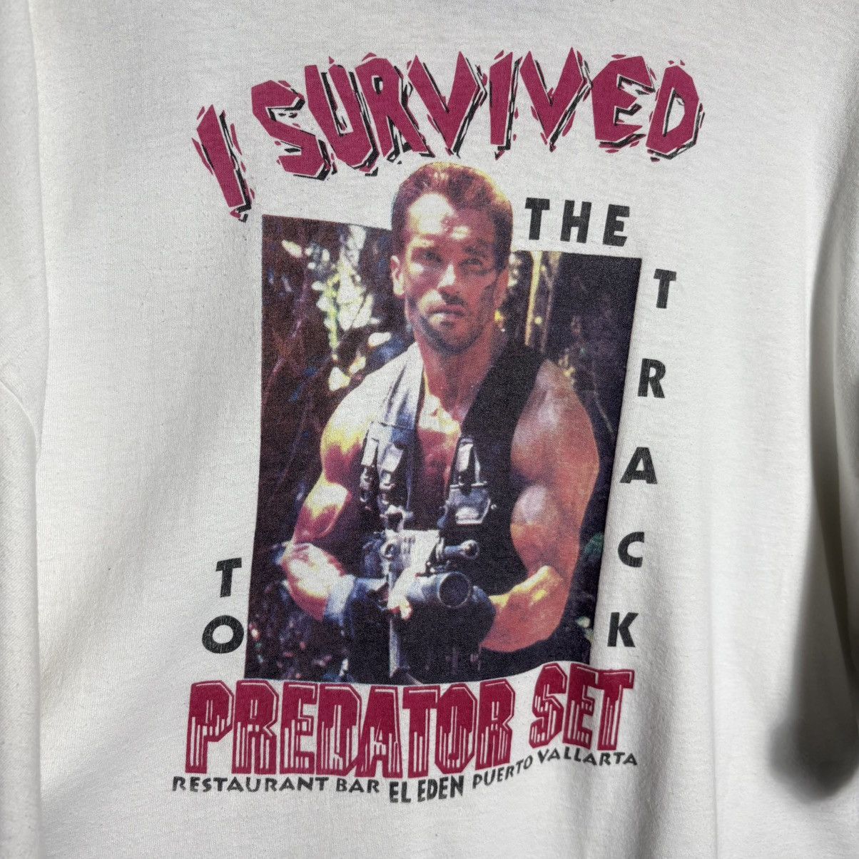 Vintage Vintage 90s Predator Movie T-Shirt / Arnold Schwarzenegger Size US XXL / EU 58 / 5 - 3 Thumbnail