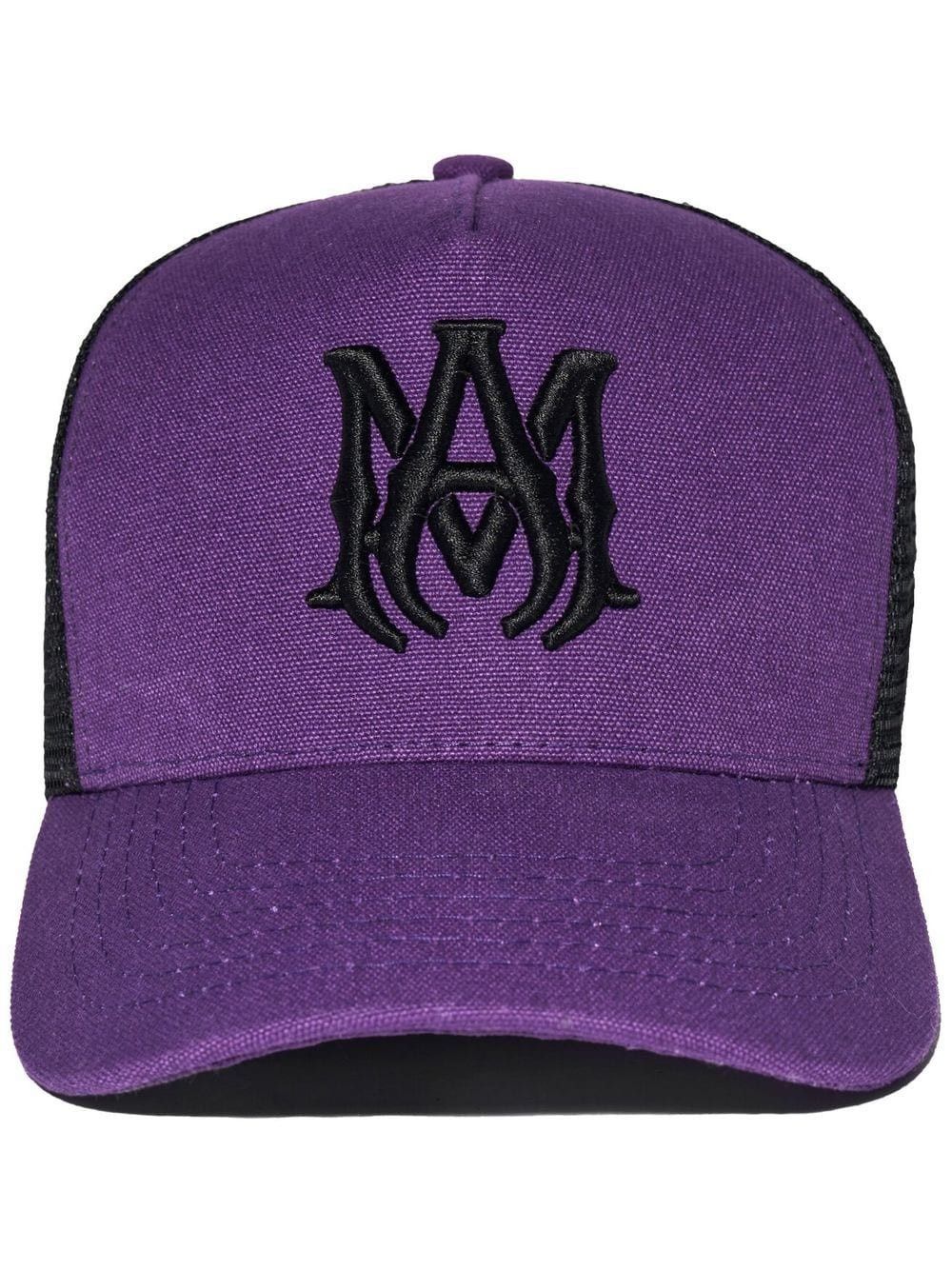 Amiri oc11z0225 Size: OS / MA Trucker Hat / Cap in Black/Purple Size ONE SIZE - 2 Thumbnail