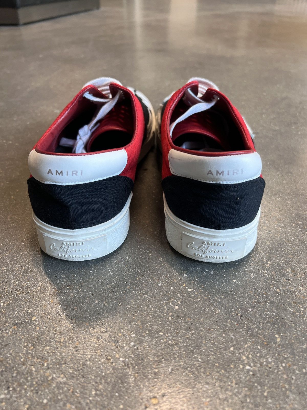 Amiri Amiri Skeleton Lace Up Sneakers Red Size US 11 / EU 44 - 3 Thumbnail