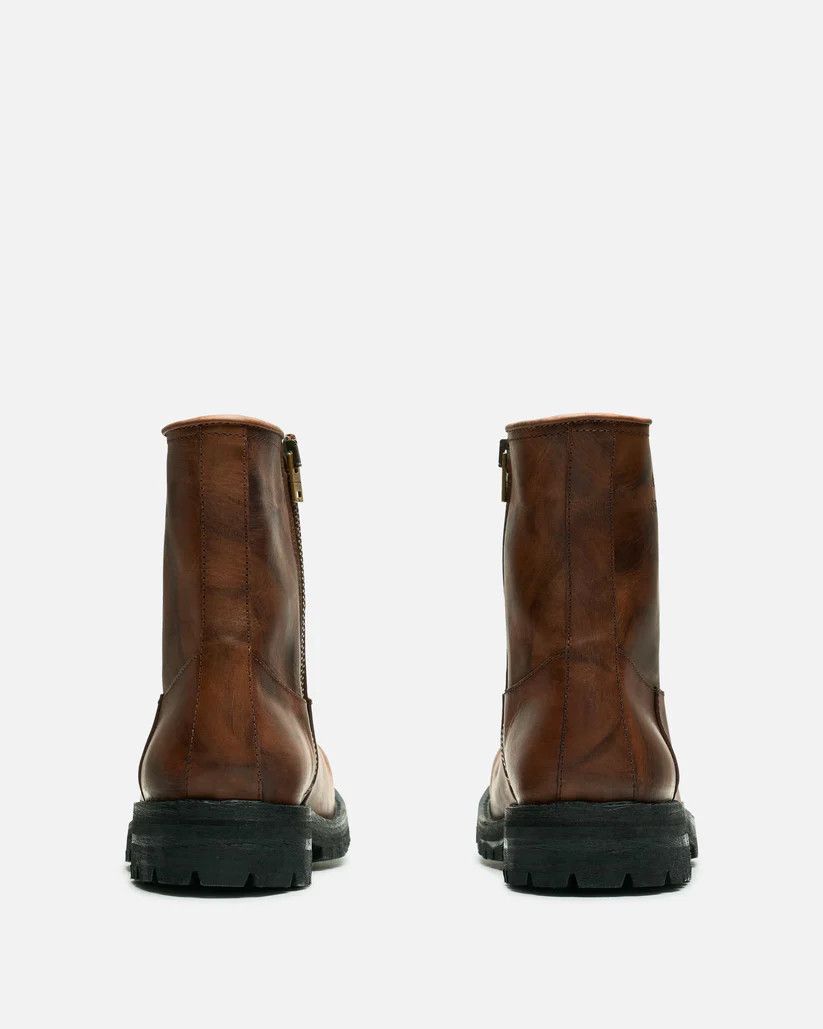 Acne Studios o1s1v1r1oon0825 Leather Ankle Boot in Brown Size US 8 / EU 41 - 3 Thumbnail