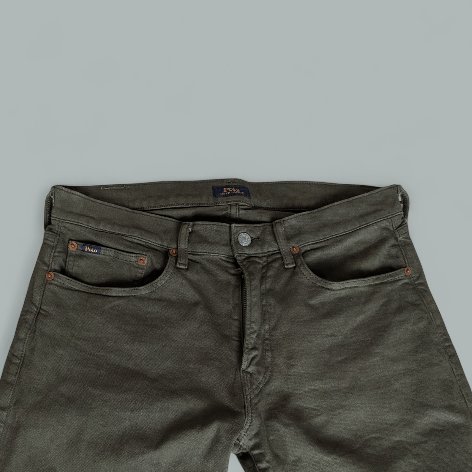 Polo Ralph Lauren Polo Ralph Lauren Men's Sullivan Stretch Jea Olive Green Size US 32 / EU 48 - 2 Thumbnail