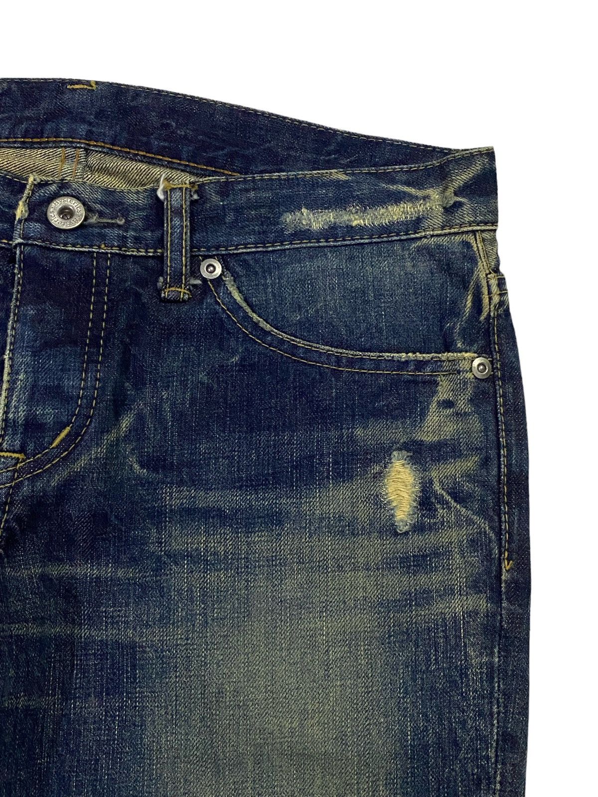 Hysteric Glamour Hysteric Glamour Flared Distressed Denim Pants Size 31" - 15 Thumbnail