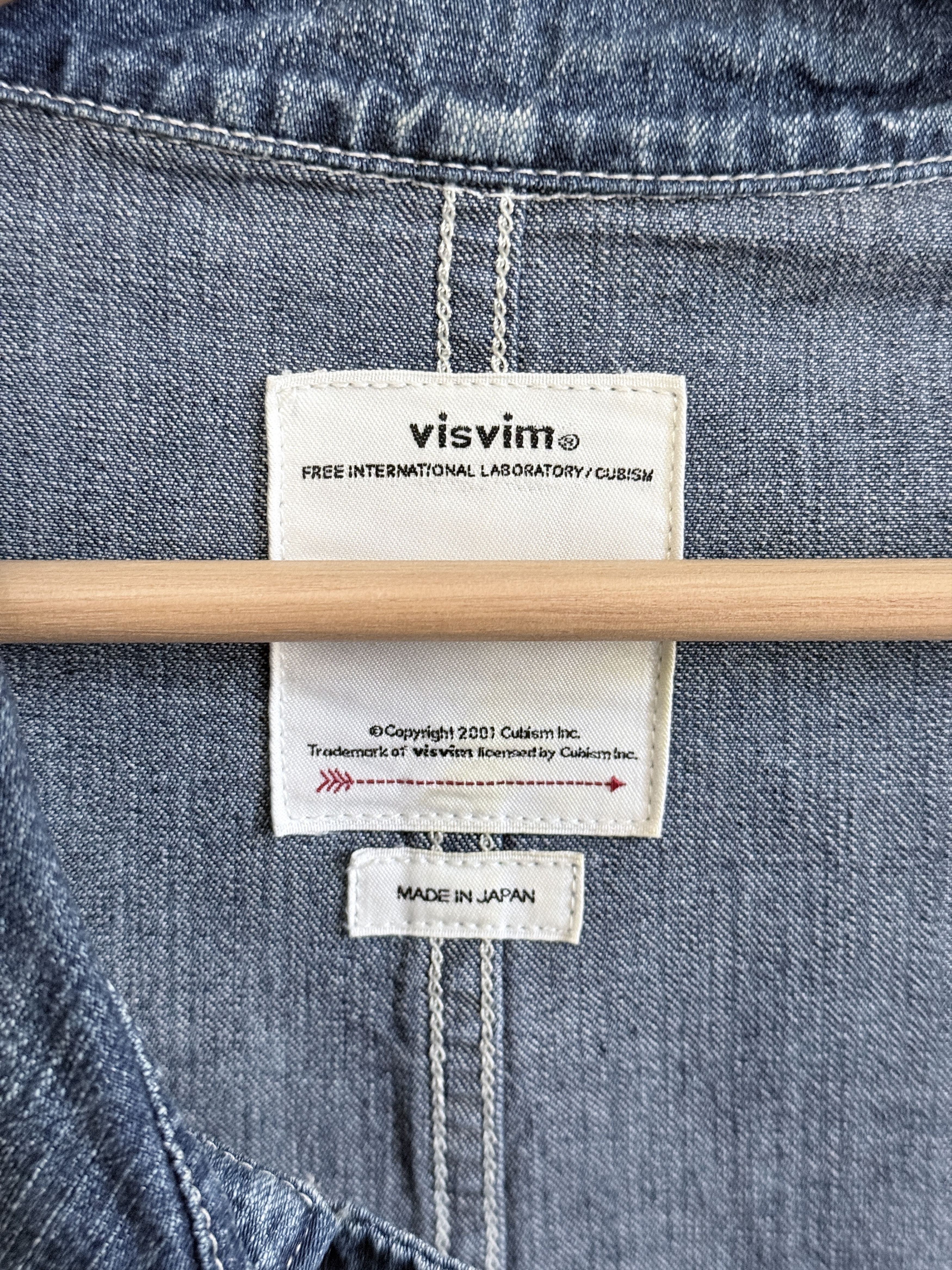 Visvim Visvim SS19 Dry Denim Grease Monkey Coat Size US M / EU 48-50 / 2 - 11 Thumbnail