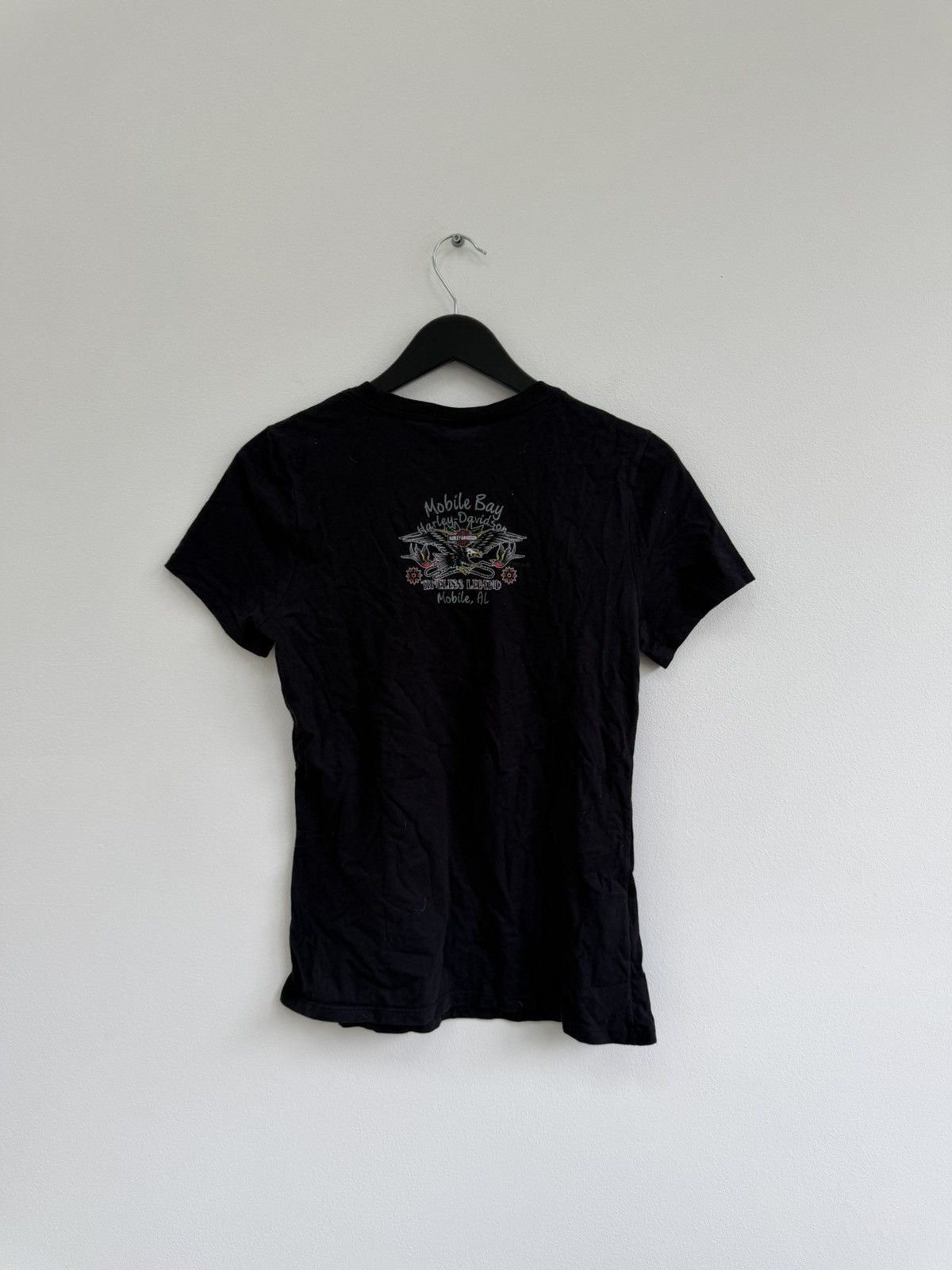 Harley Davidson Vintage 2000s Harley-Davidson Logo T-Shirt Washed Y2K Size US S / EU 44-46 / 1 - 6 Thumbnail