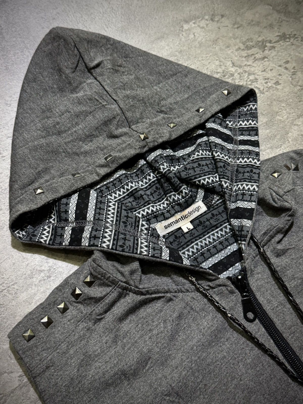 semanticdesign SEMANTIC DESIGN STUDDED GRUNGE VEST HOODED Size US L / EU 52-54 / 3 - 3 Thumbnail