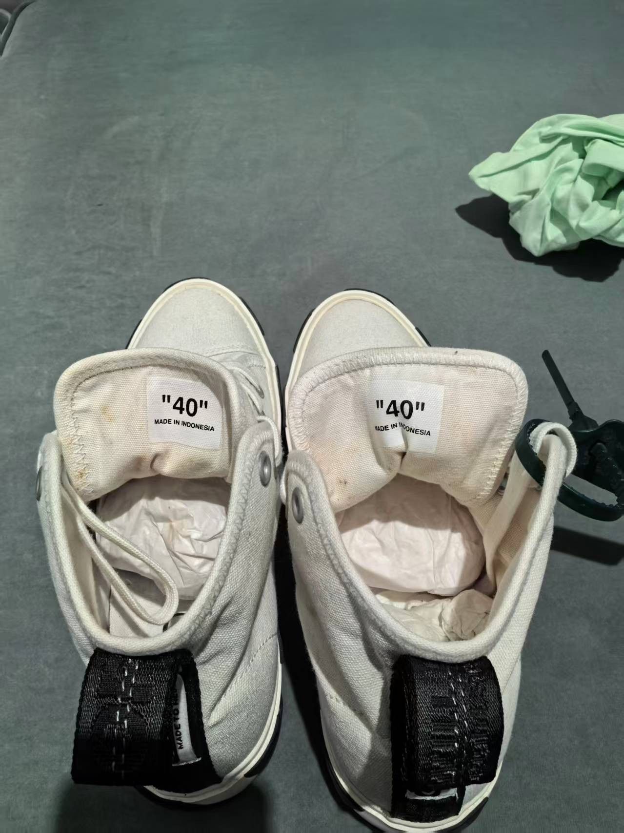 Off-White 95New Hi-Top Vulcanized Sneaker - White, 40 Size US 7 / EU 40 - 10 Thumbnail