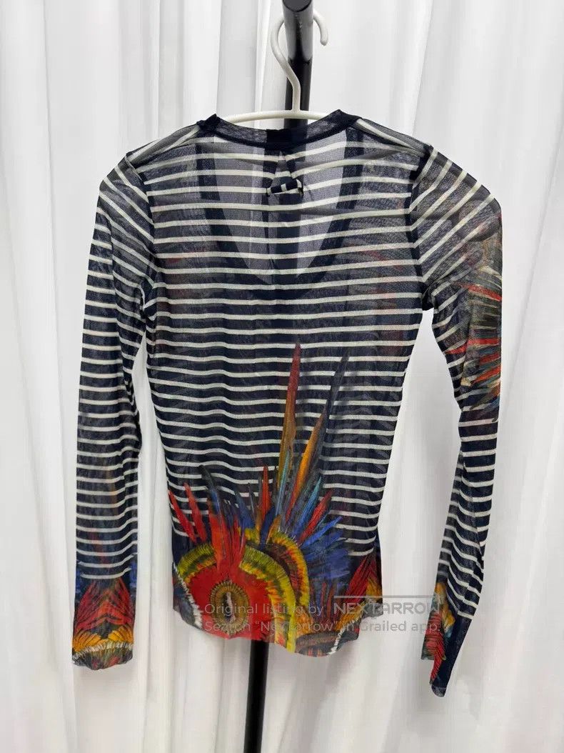 Jean Paul Gaultier Jean Paul Gaultier Striped mesh bodysuit Size S / US 4 / IT 40 - 6 Thumbnail