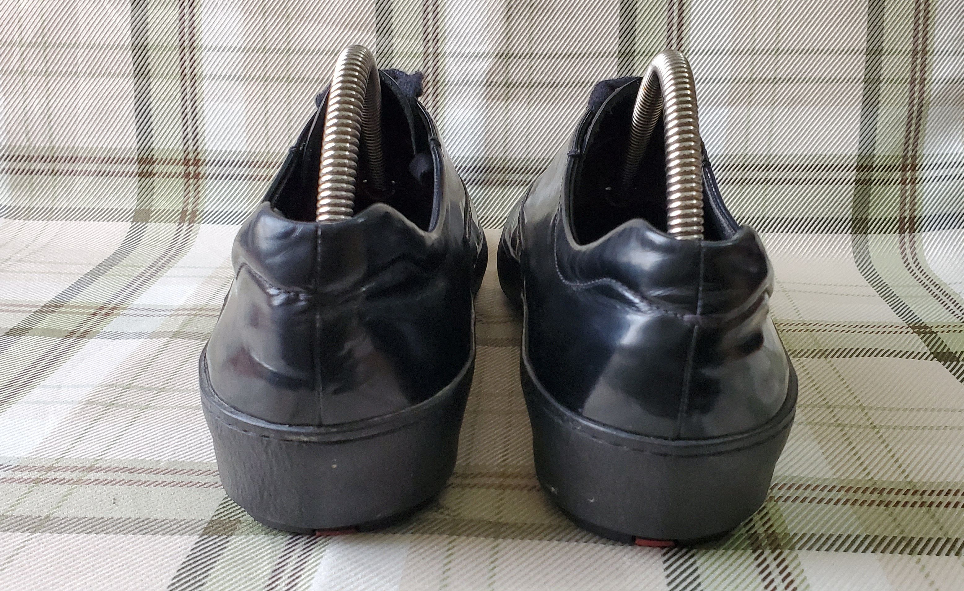 Prada Prada Black Leather Lo Top Lace Up Sneakers Size US 9 / EU 42 - 3 Thumbnail