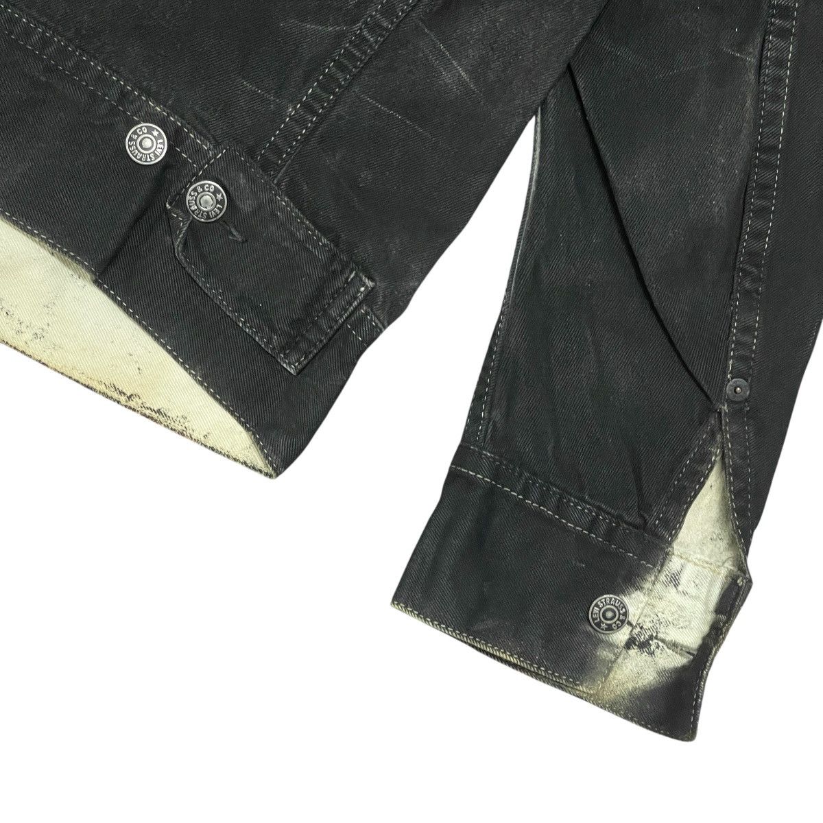 Levi's Vintage Y2k Levi’s Custom Split Bleach Denim Trucker Jacket Size US L / EU 52-54 / 3 - 19 Thumbnail