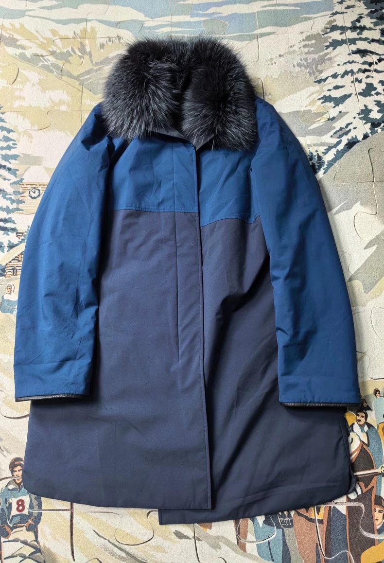 Loro Piana LORO PIANA Double-faced silk fur coat Size M / US 6-8 / IT 42-44 - 3 Thumbnail