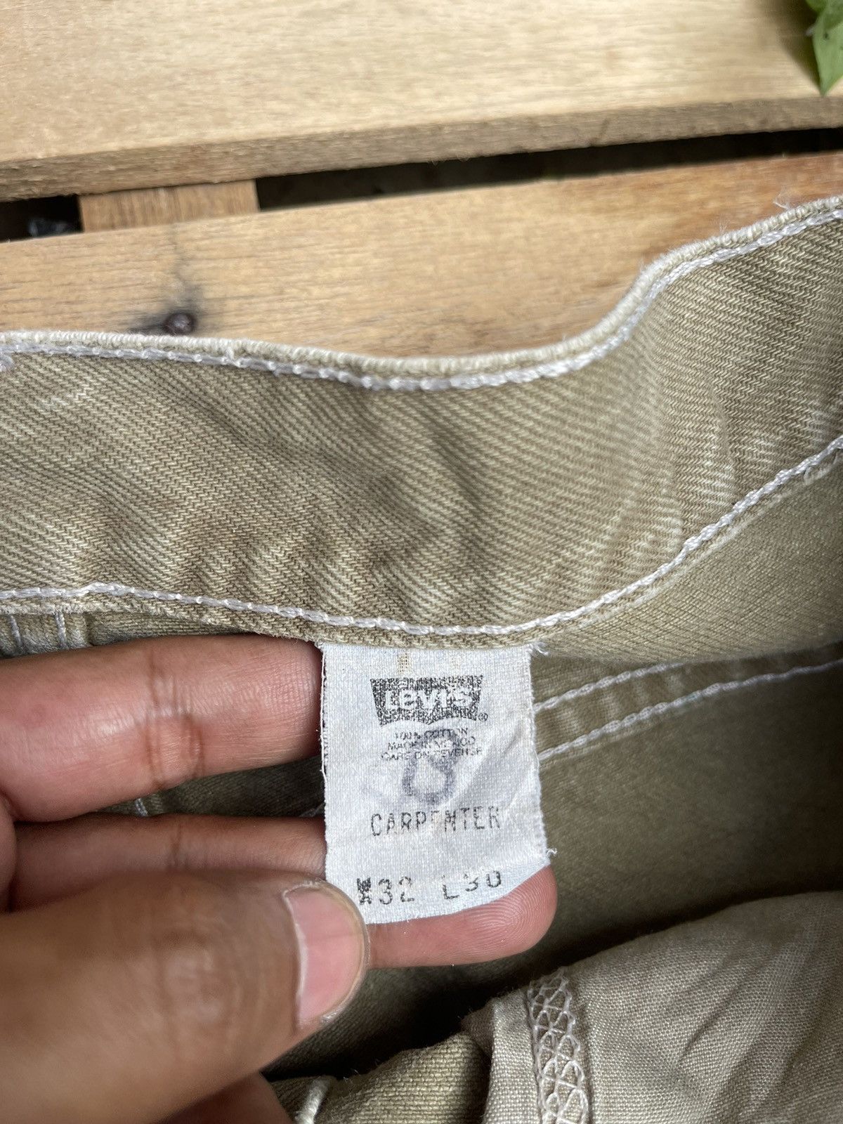 Levi's Vintage 90s Levis Carpenter Pants Size US 32 / EU 48 - 3 Thumbnail