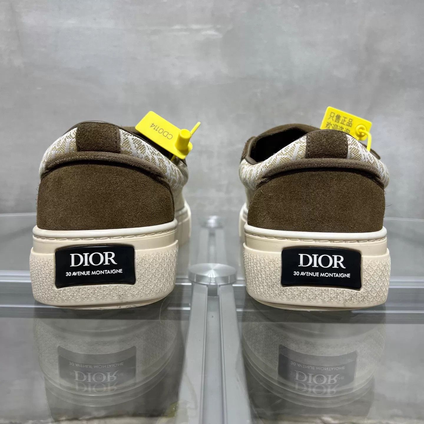 Dior Dior B33 Green Brown Suede Sneaker 41 Size US 8 / EU 41 - 6 Thumbnail
