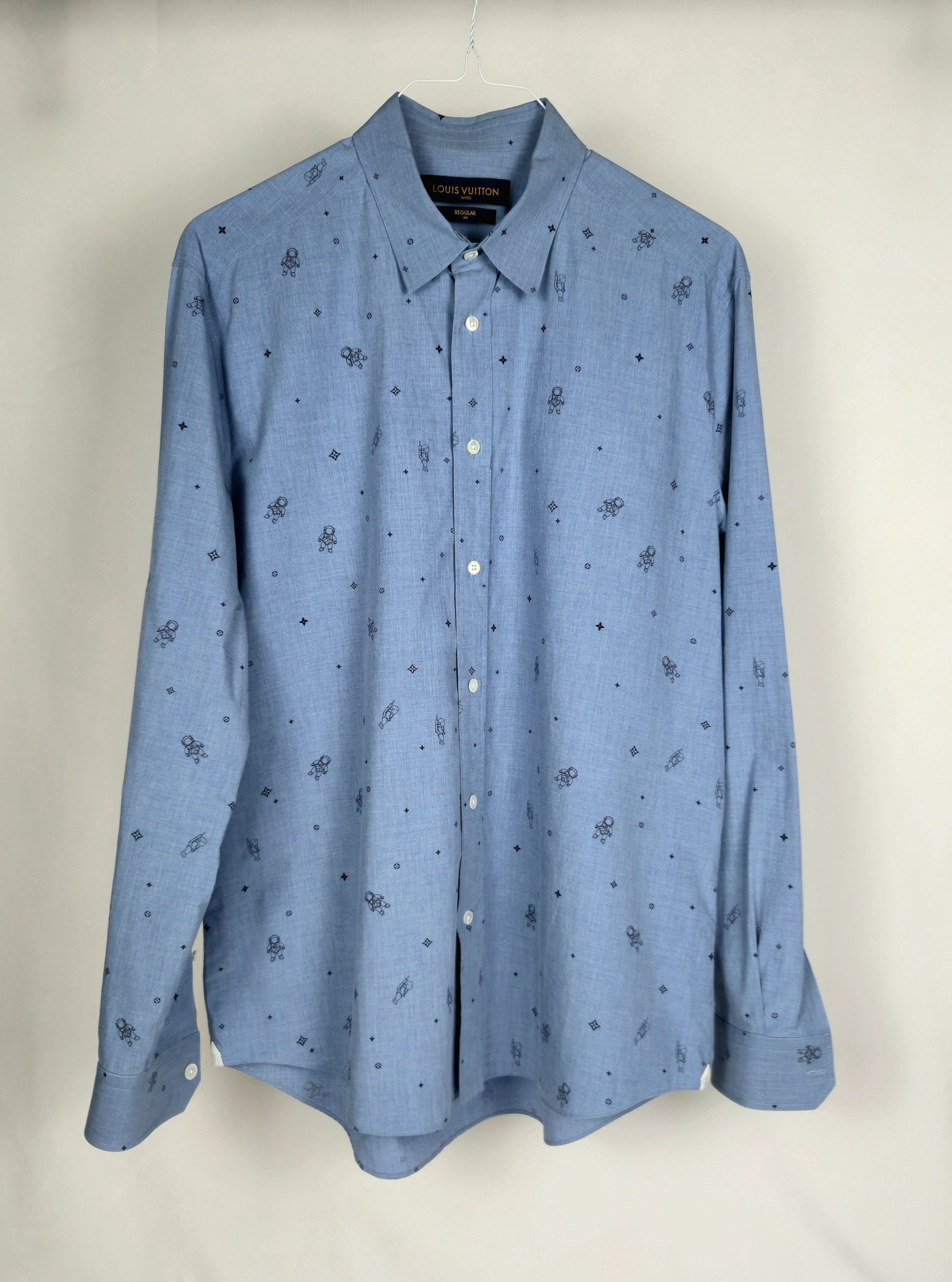 Louis Vuitton Louis Vuitton Astronaut Print Button Down Shirt XXL Size US XXL / EU 58 / 5 - 1 Thumbnail