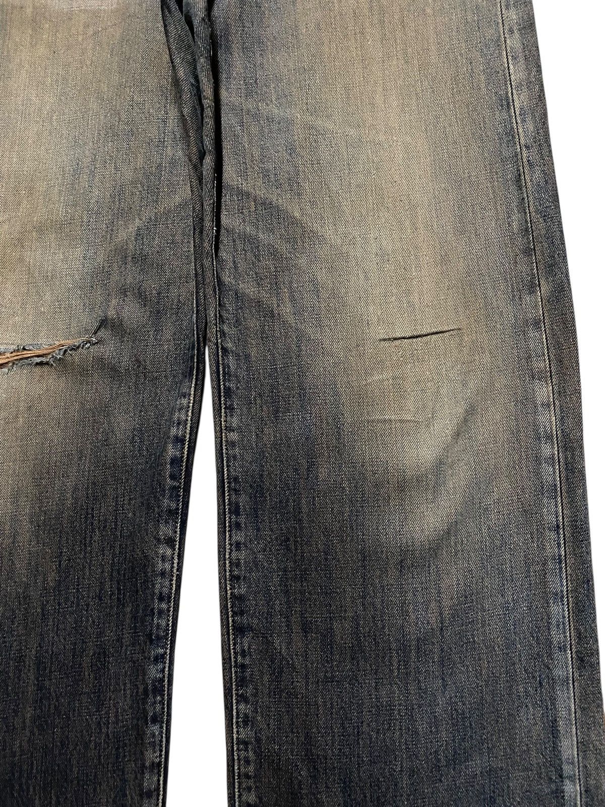 Japanese Brand Vintage Gold Rush Mud Wash Distressed Baggy Jeans Size US 31 - 8 Thumbnail