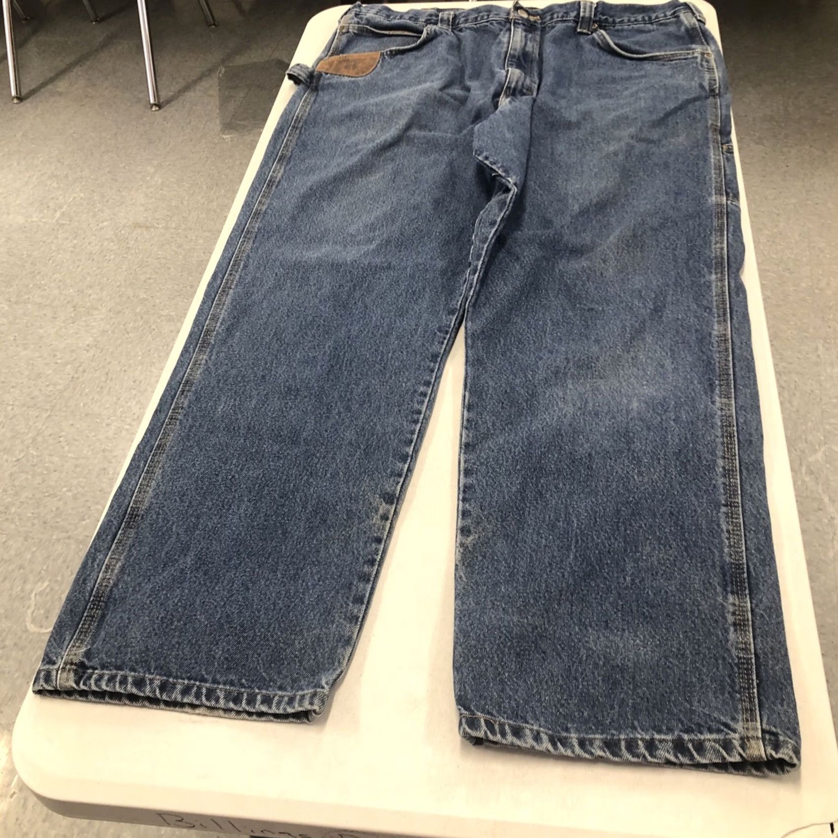 Wrangler Wrangler Men's Riggs Workwear Carpenter Utility Jeans Denim Blue 40x31 Relaxed Straight 5-Pocket Mens Jeans Size US 40 / EU 56 - 4 Thumbnail