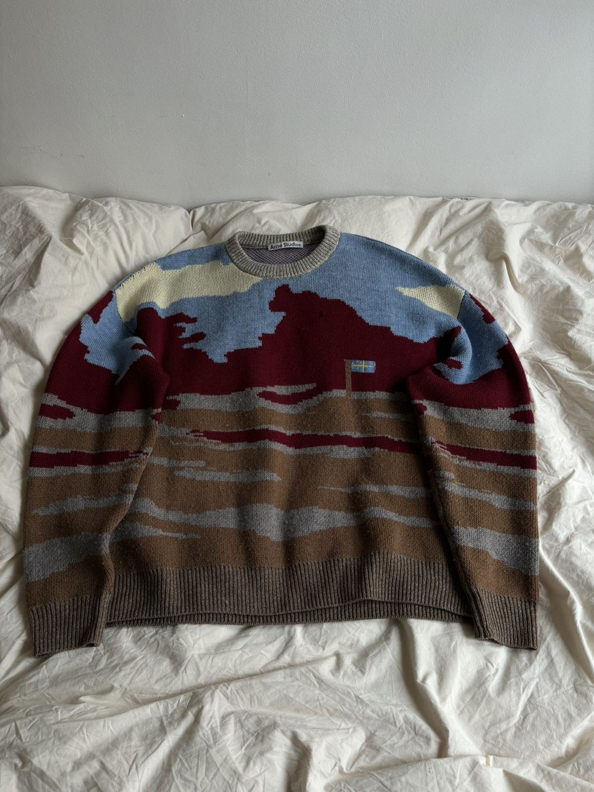 image of Acne Studios Acne Landscape Sweater in Brown, Men's (Size Small)