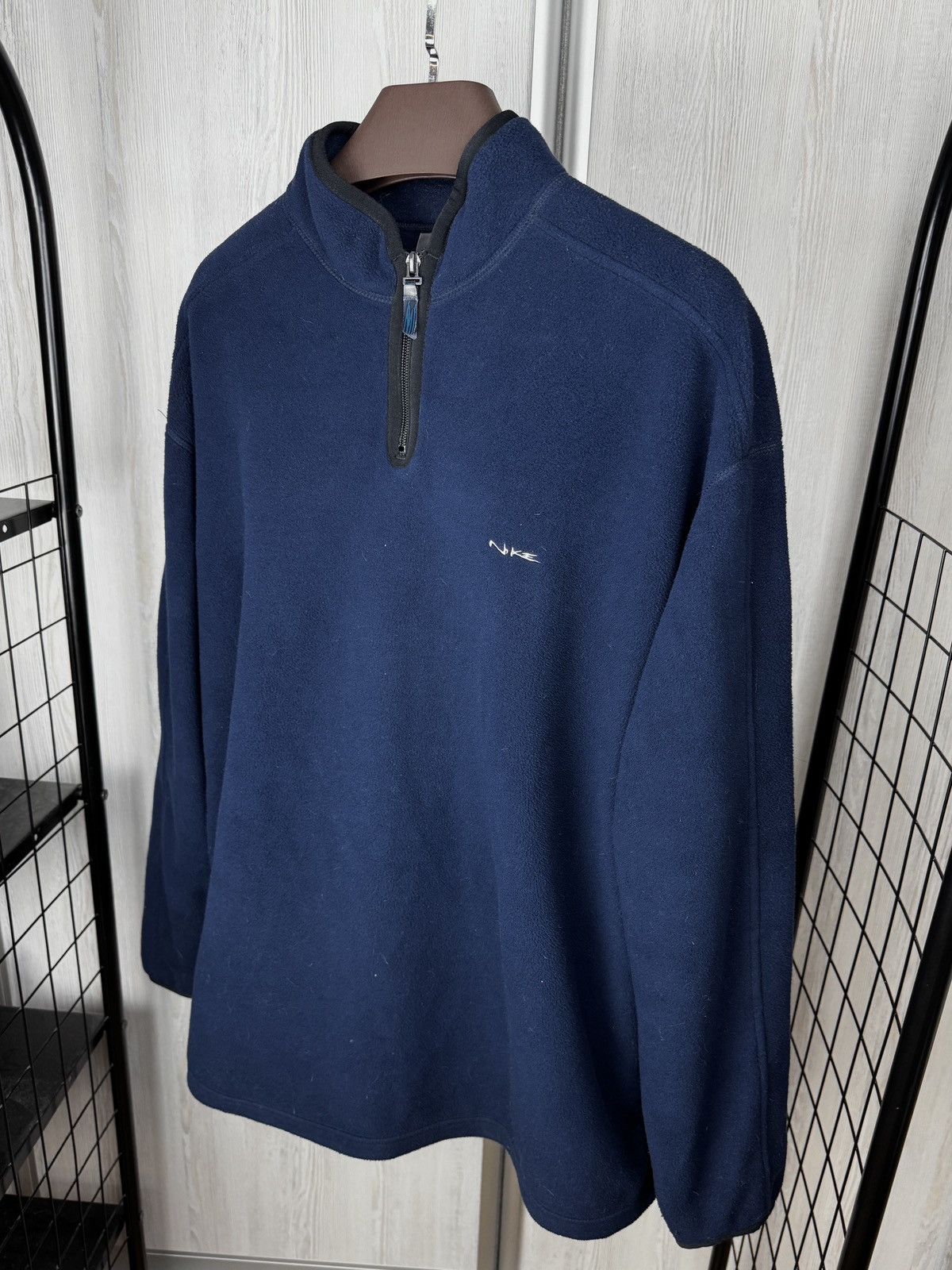 Nike Nike vintage y2k 1/4 zip teddy fleece pullover sweatshirt Size US XL / EU 56 / 4 - 6 Thumbnail