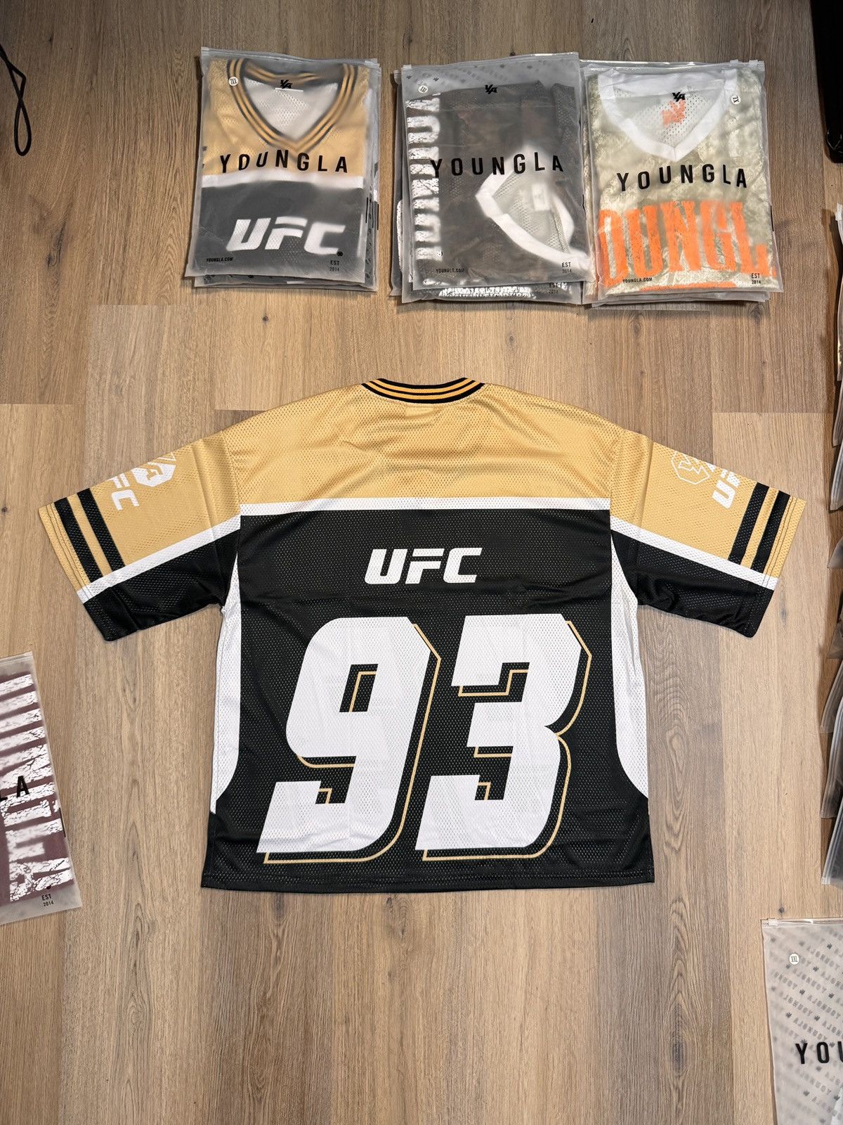 Alphalete Athletics YoungLa VARSITY FOOTBALL CROPPED JERSEY Size US XL / EU 56 / 4 - 8 Thumbnail