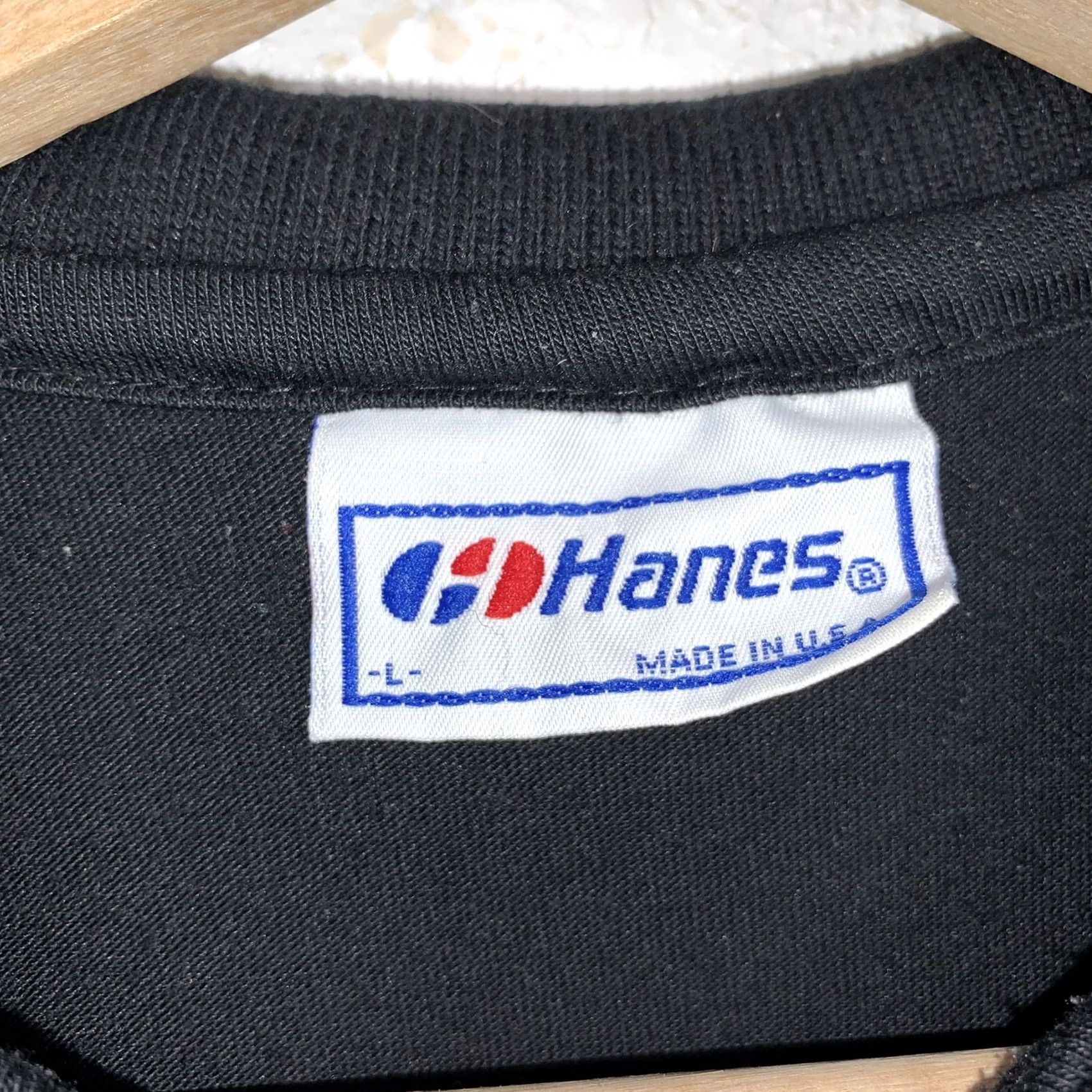Hanes VINTAGE The Plague Dart Player Team Polo T-Shirt Shirt Sleeve 90s Black Large Size US L / EU 52-54 / 3 - 3 Thumbnail