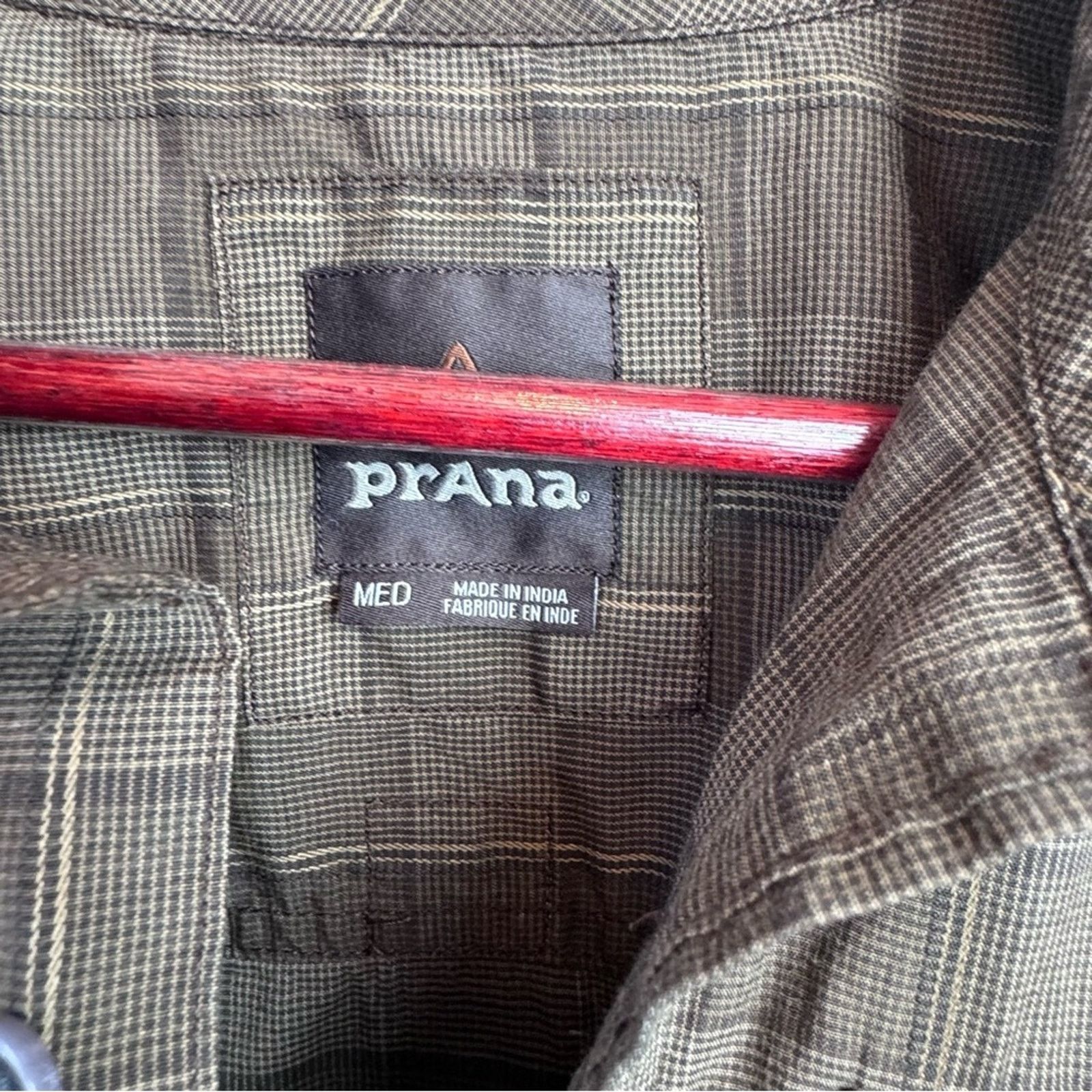 Prana Prana Brown Plaid Button Up Untuck Shirt Men’s Size Medium Size US M / EU 48-50 / 2 - 8 Thumbnail