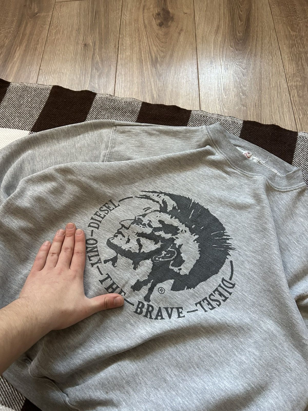 Diesel × Vintage Vintage Diesel Big logo Sweatshirt y2k mens rare Size US S / EU 44-46 / 1 - 3 Thumbnail