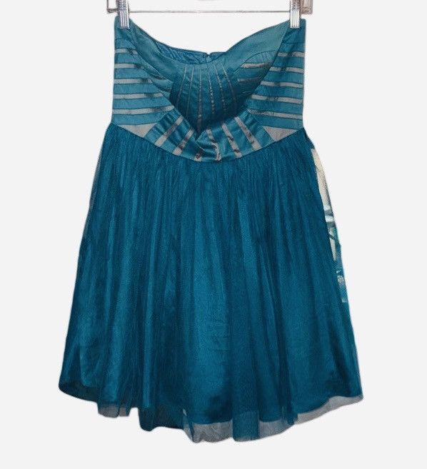 Vintage Vintage Cerulean Blue Corset & Tulle Dress Size M / US 6-8 / IT 42-44 - 12 Thumbnail