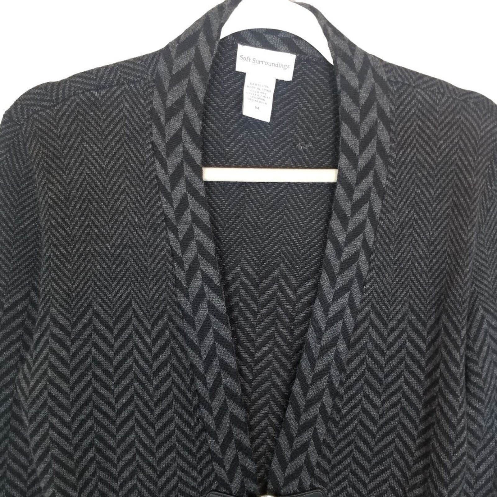 Soft Surroundings Soft Surroundings Womens Wool Bow West Saxton Cardigan M Size M / US 6-8 / IT 42-44 - 3 Thumbnail