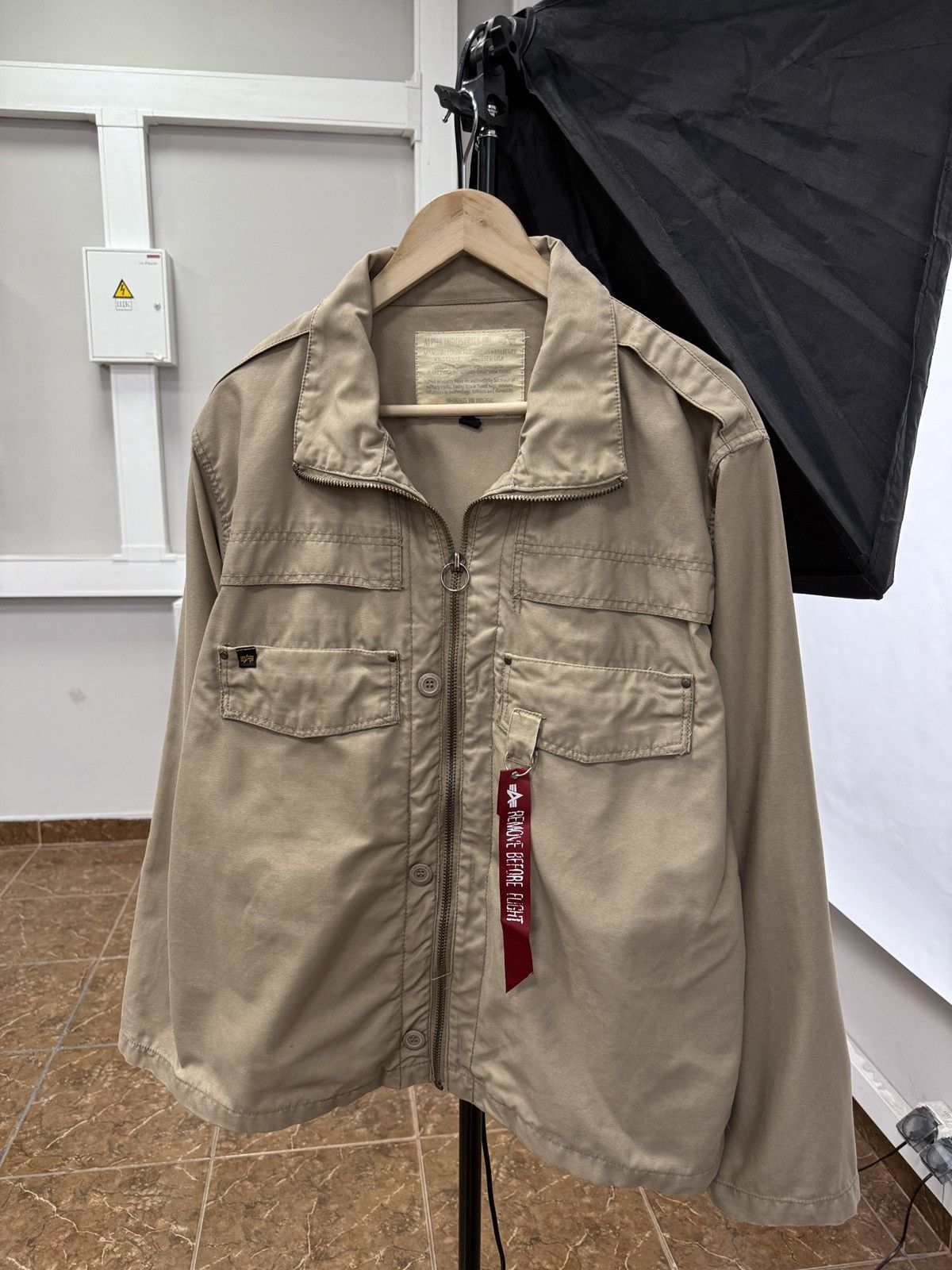 Alpha Industries 🇺🇸 Vintage 90s Alpha Industries Military USA Army Rare Size US L / EU 52-54 / 3 - 1 Thumbnail