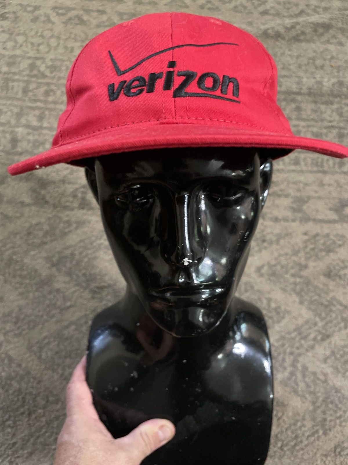 Other VERIZON Cap Hat Strap Back Red Cell Phone Network advertisin Size ONE SIZE - 2 Thumbnail